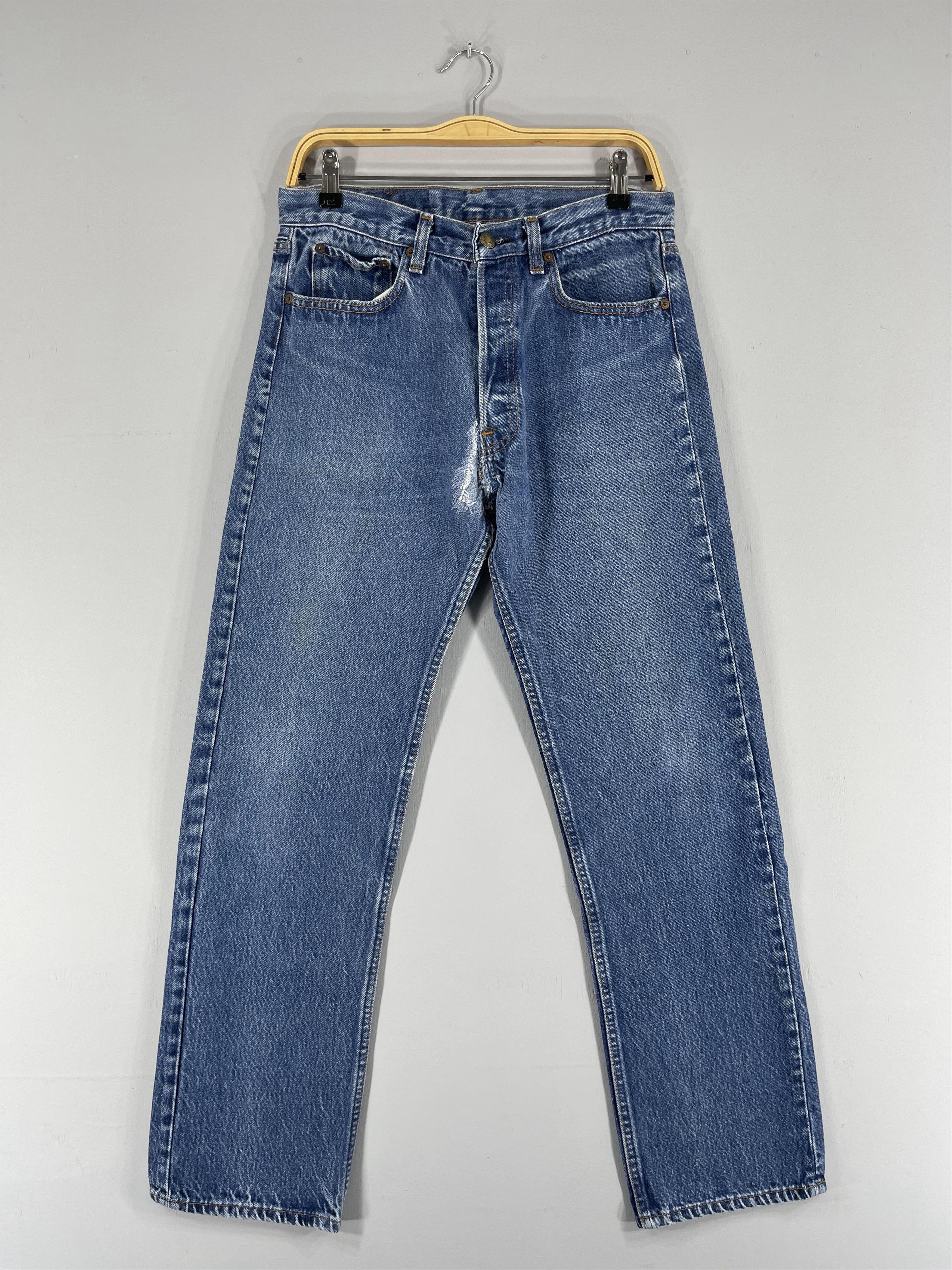 Size 31 Vintage Levis 80s 501 Dirty Reconstruct Jeans