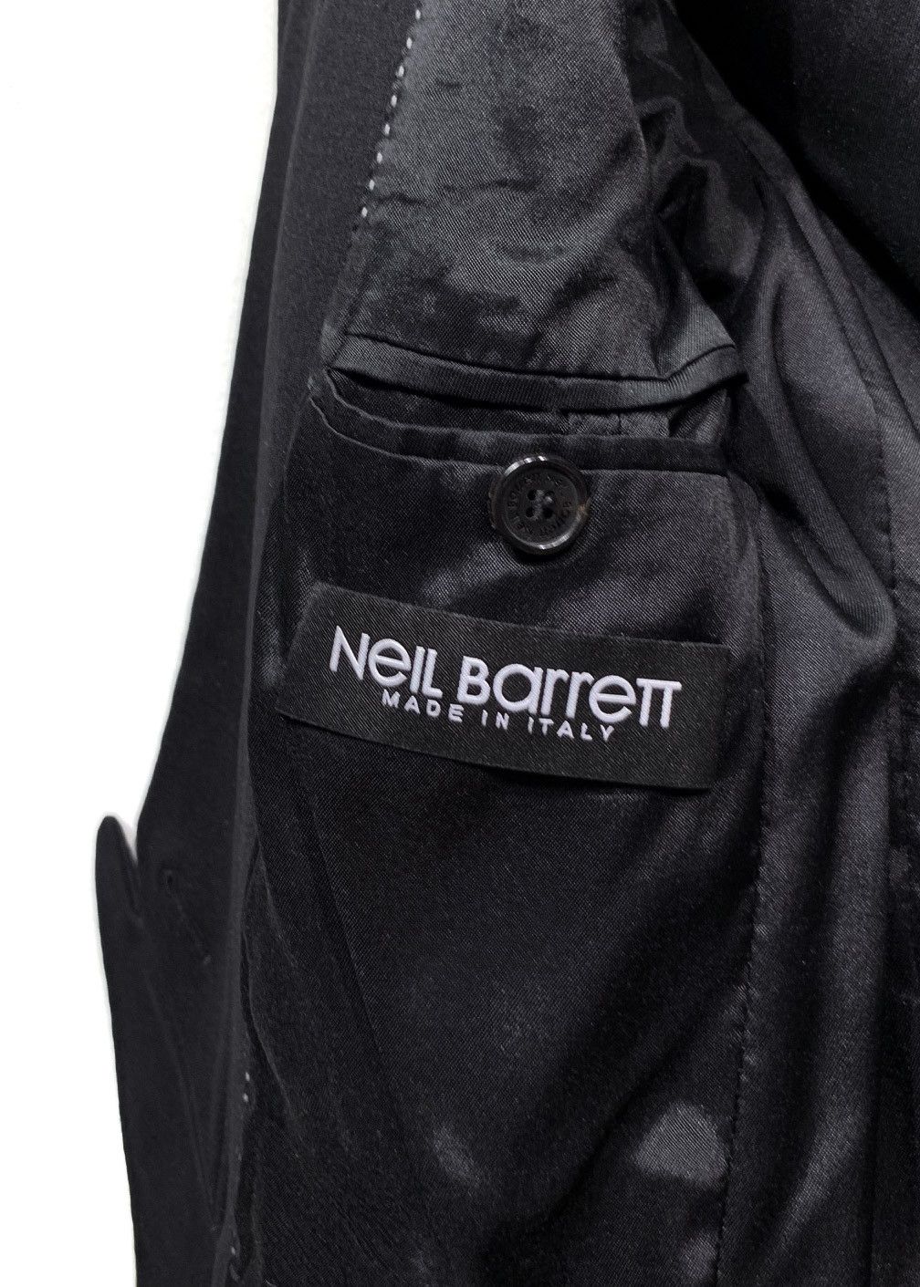 Neil Barrett Neil Barrett Leather Lapel Tuxedo Blazer Size XS / US 0-2 / IT 36-38 - 11 Thumbnail