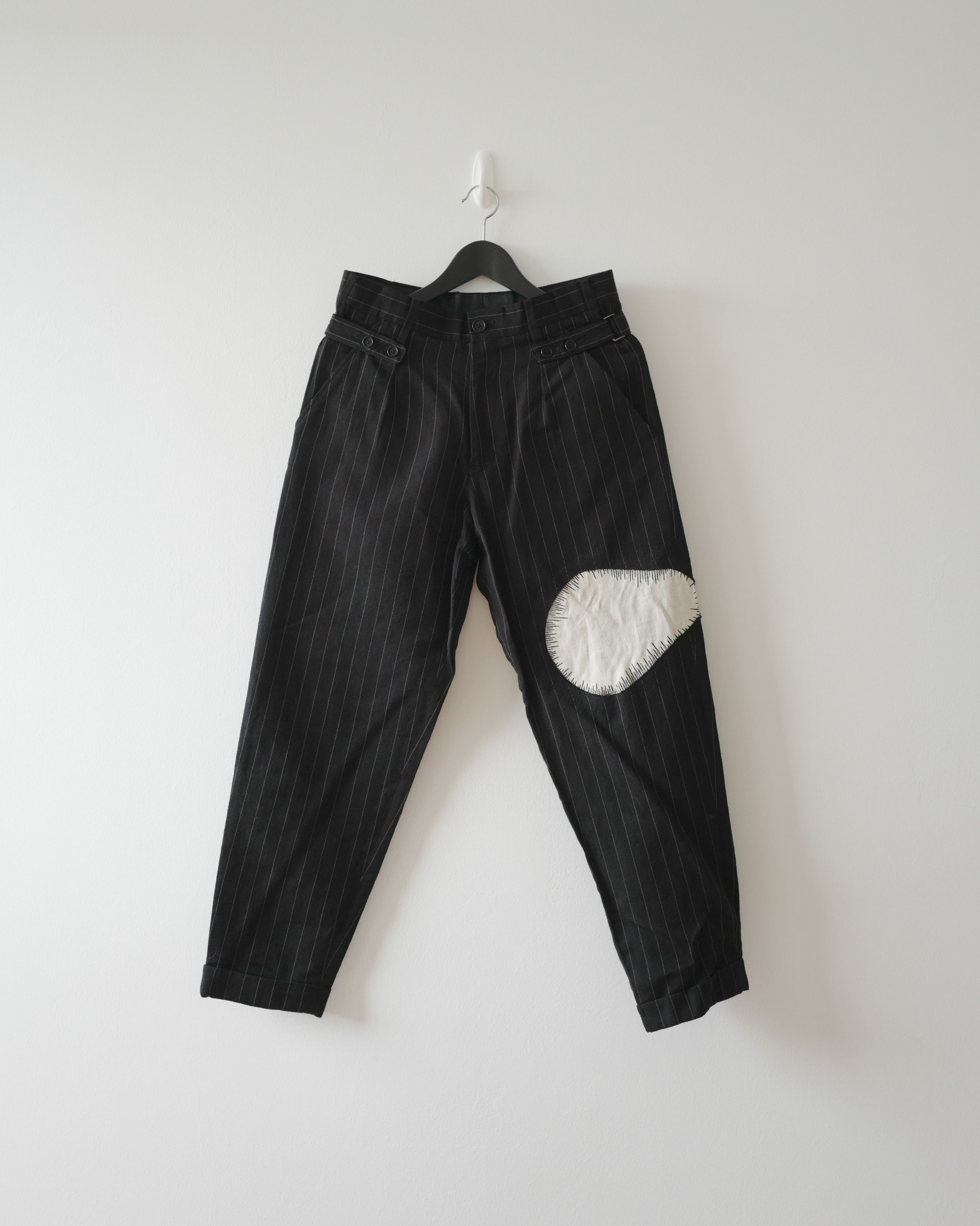 SS2015 Pinstripe Patchwork Runway Pants