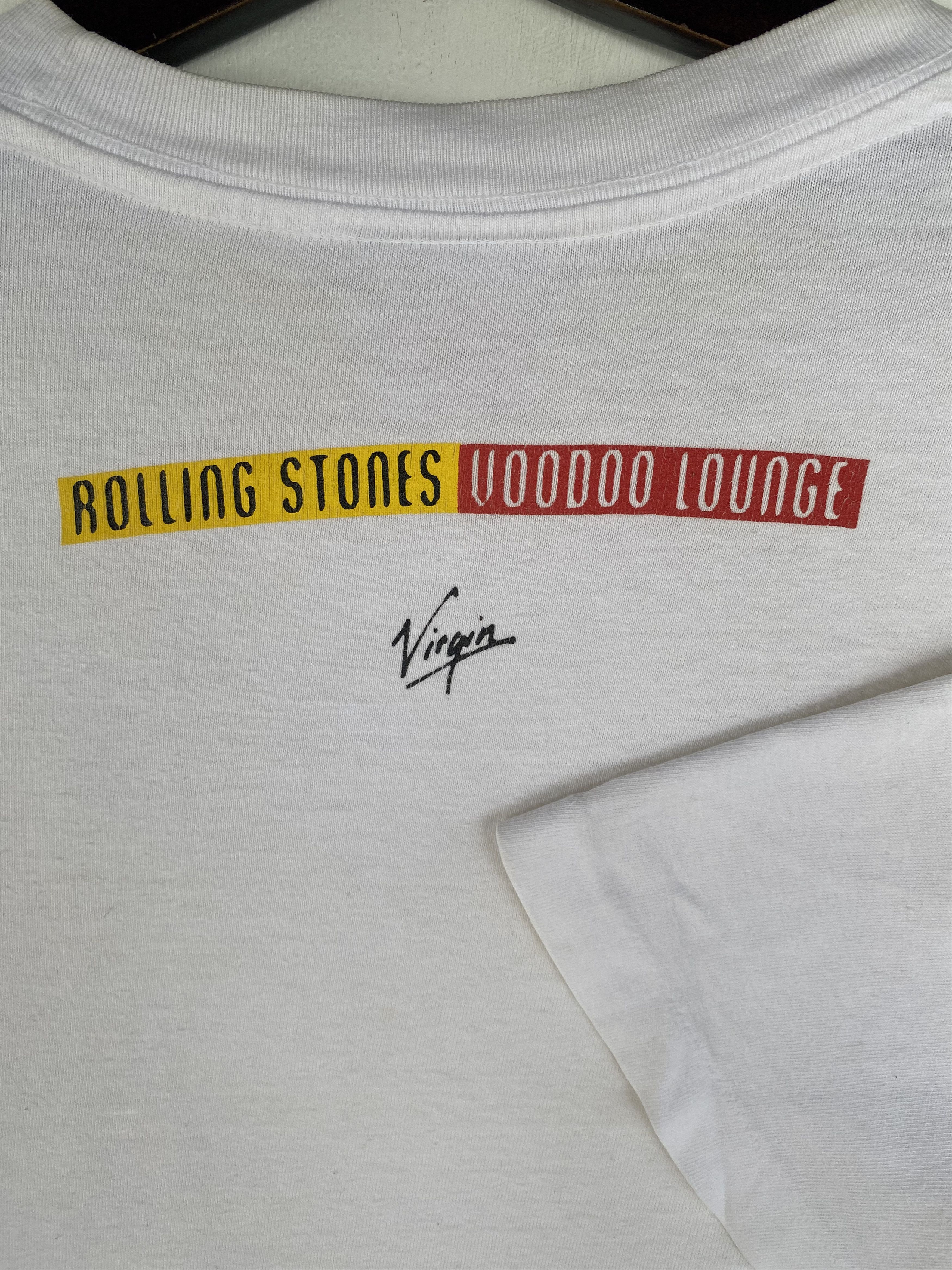 Band Tees Vintage THE ROLLING STONES Voodoo Lounge single pocket shirt Size US M / EU 48-50 / 2 - 5 Thumbnail