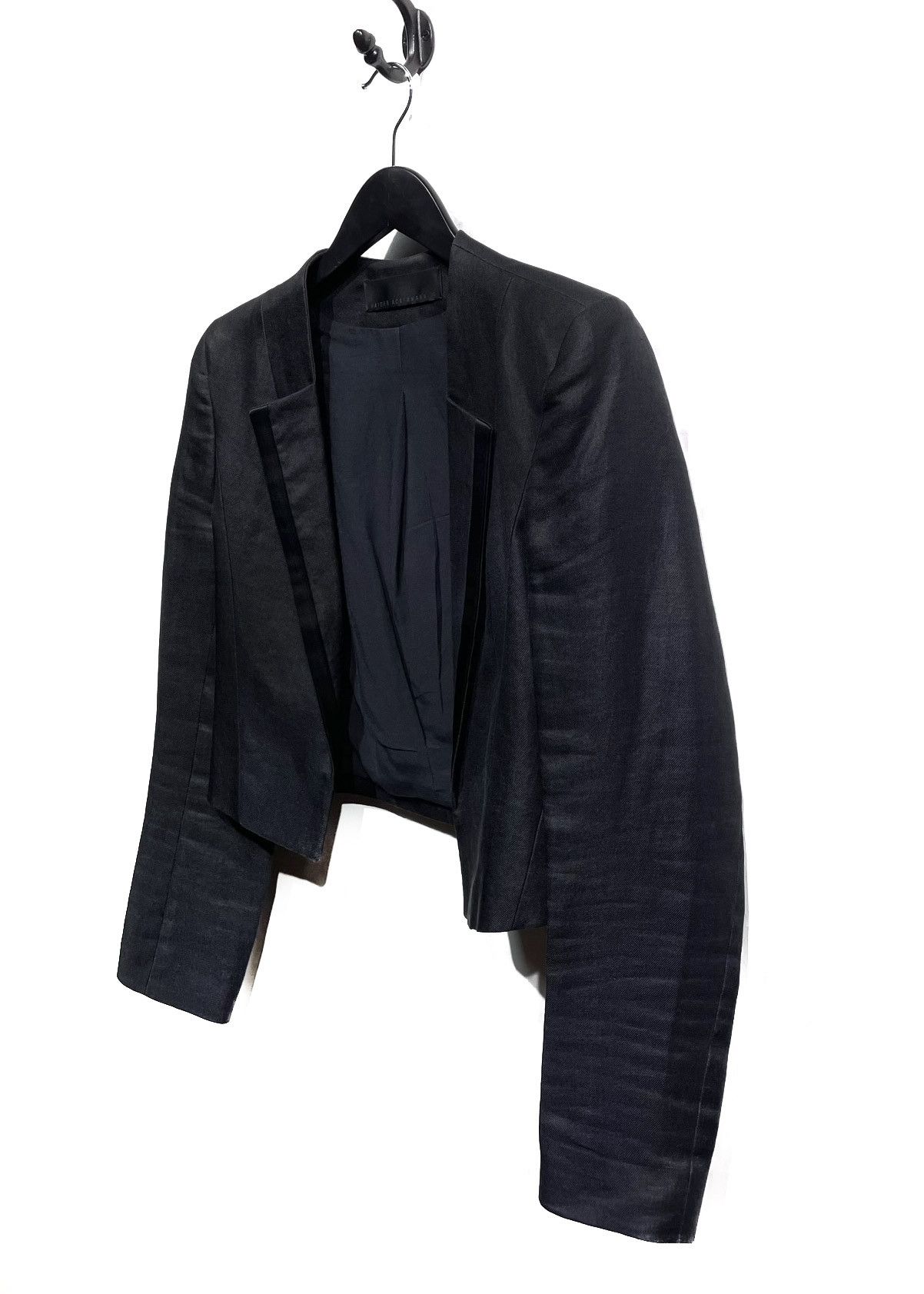 Haider Ackermann Haider Ackermann Black Cropped Opened Blazer Size XS / US 0-2 / IT 36-38 - 2 Thumbnail