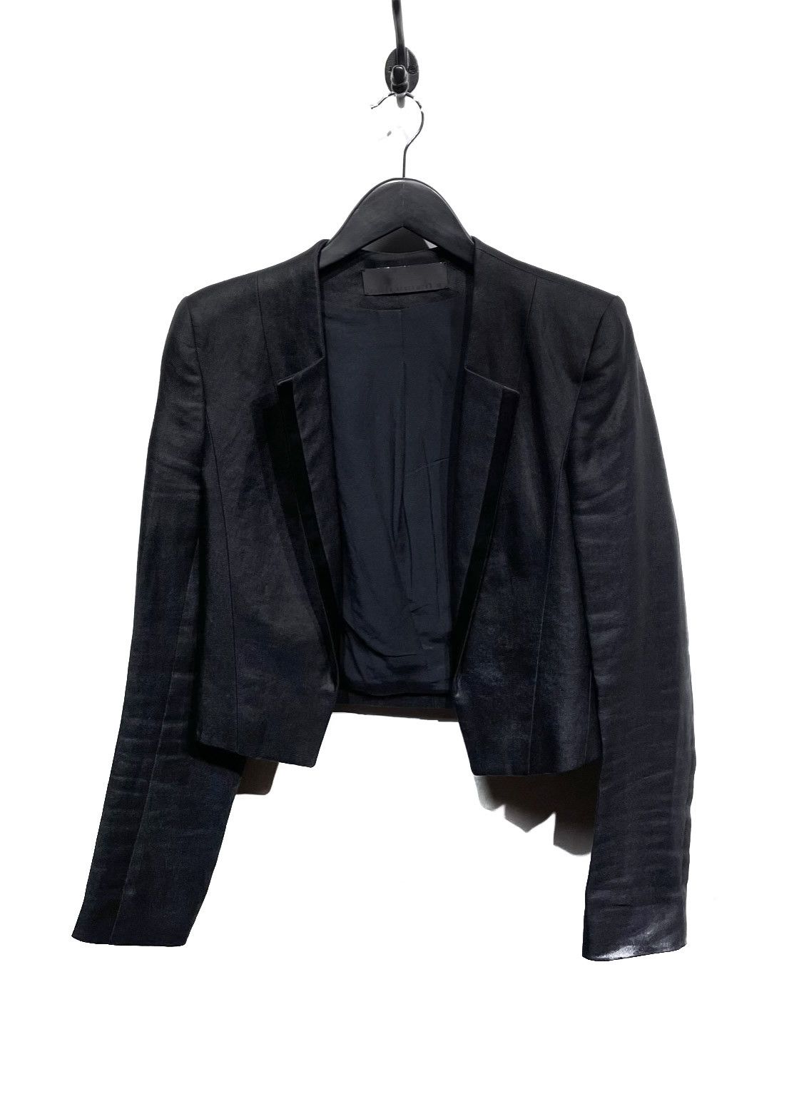 Haider Ackermann Haider Ackermann Black Cropped Opened Blazer Size XS / US 0-2 / IT 36-38 - 1 Thumbnail