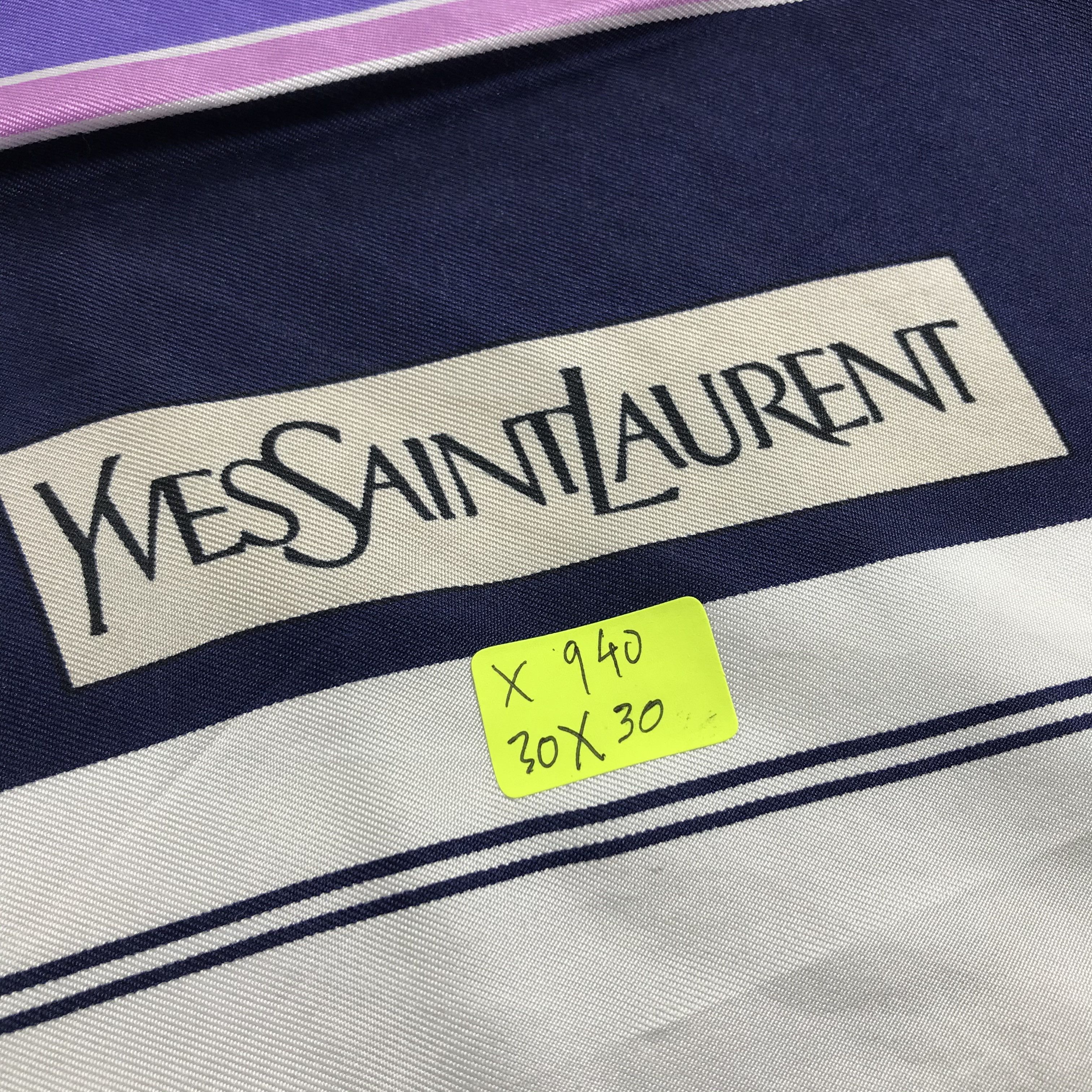 Vintage × Yves Saint Laurent Vintage Yves Saint Laurent Silk Scarf Size ONE SIZE - 7 Thumbnail