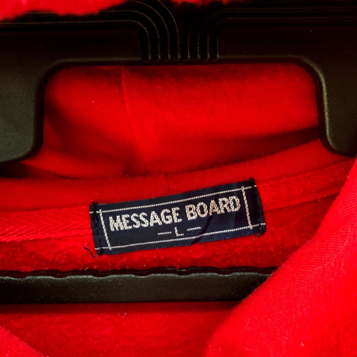 Japanese Brand × Vintage MESSAGE BOARD Hoodie Size L Size US L / EU 52-54 / 3 - 7 Thumbnail