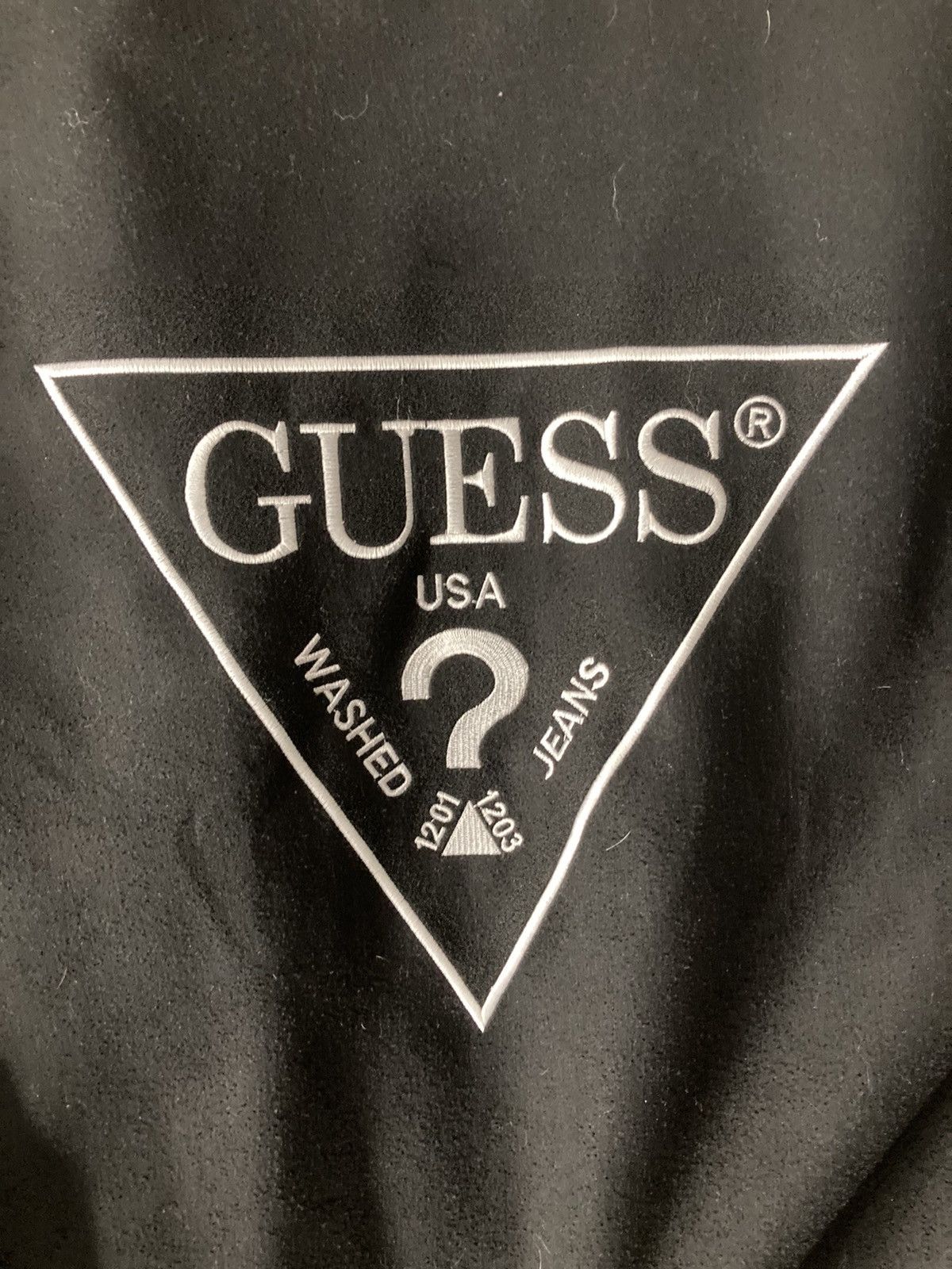 Guess × Vintage Guess Bomber Jacket Embroided Vintage Style “G” Size US XL / EU 56 / 4 - 4 Thumbnail