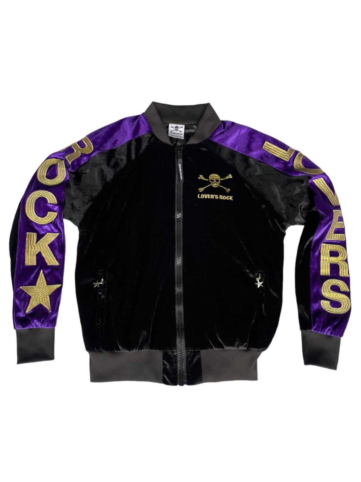 Vintage Lover’s Rock Superlover Skull Embroidered Sweater