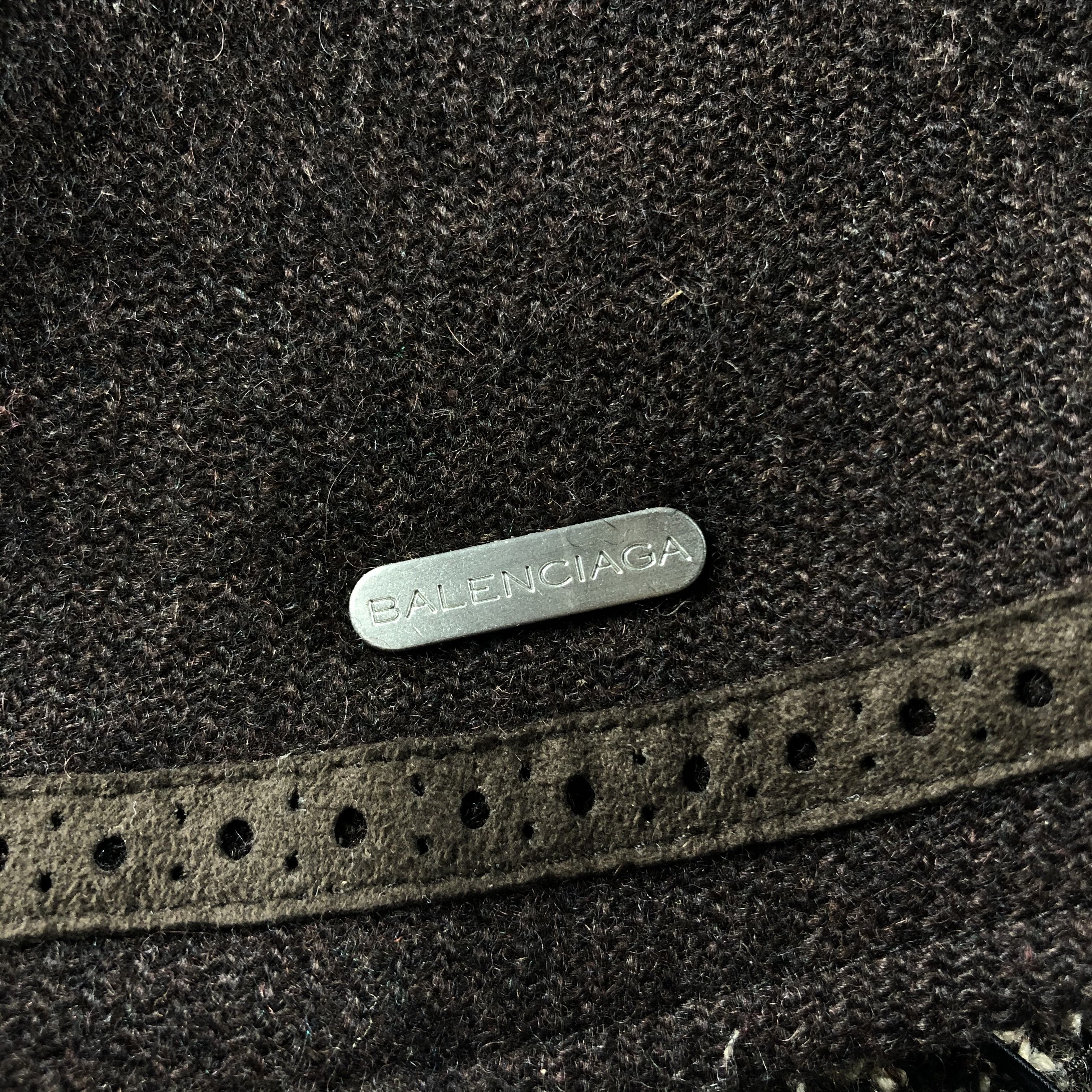 Balenciaga × Vintage Womens Balenciaga Brown Hats -D692 Size ONE SIZE - 4 Thumbnail