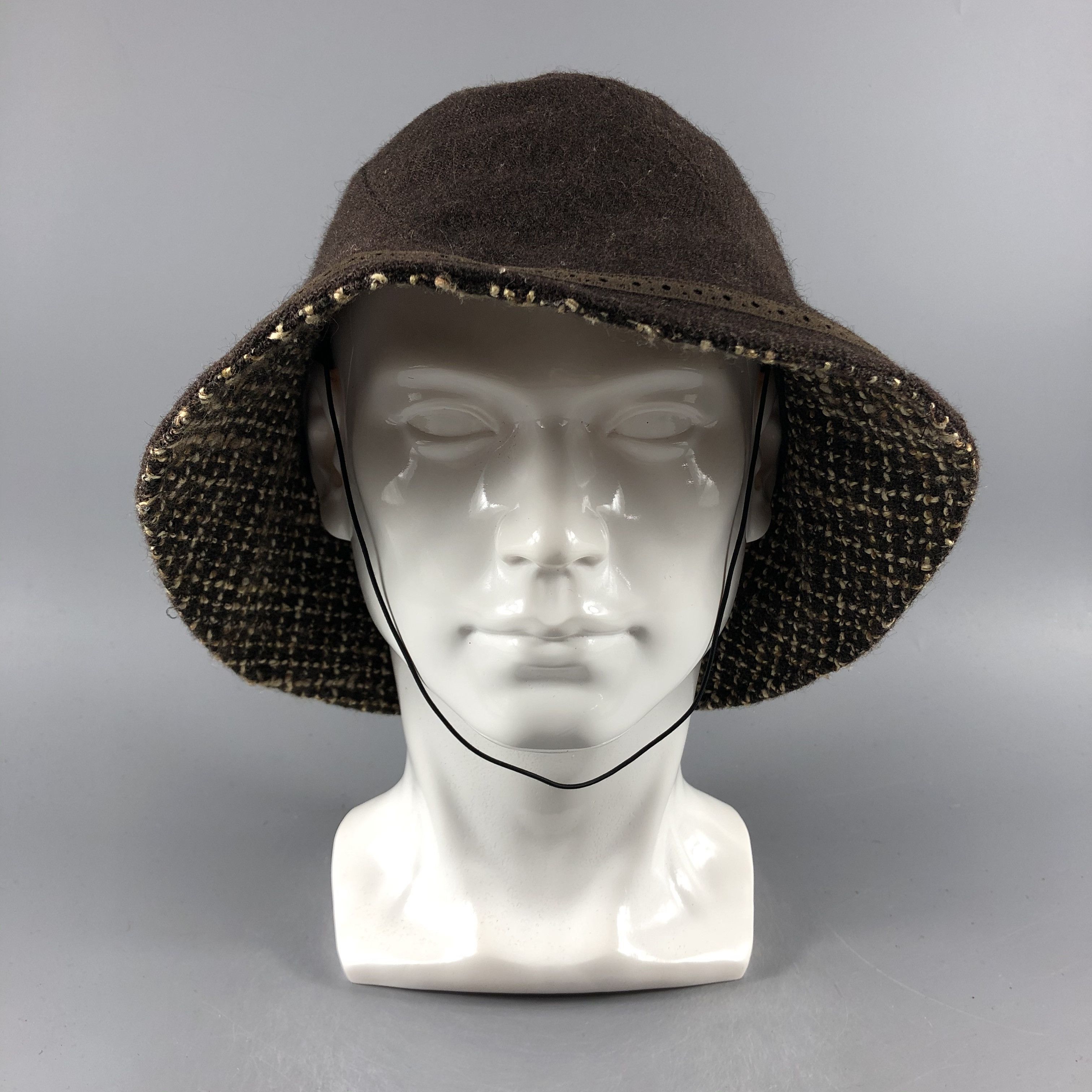 Balenciaga × Vintage Womens Balenciaga Brown Hats -D692 Size ONE SIZE - 1 Thumbnail