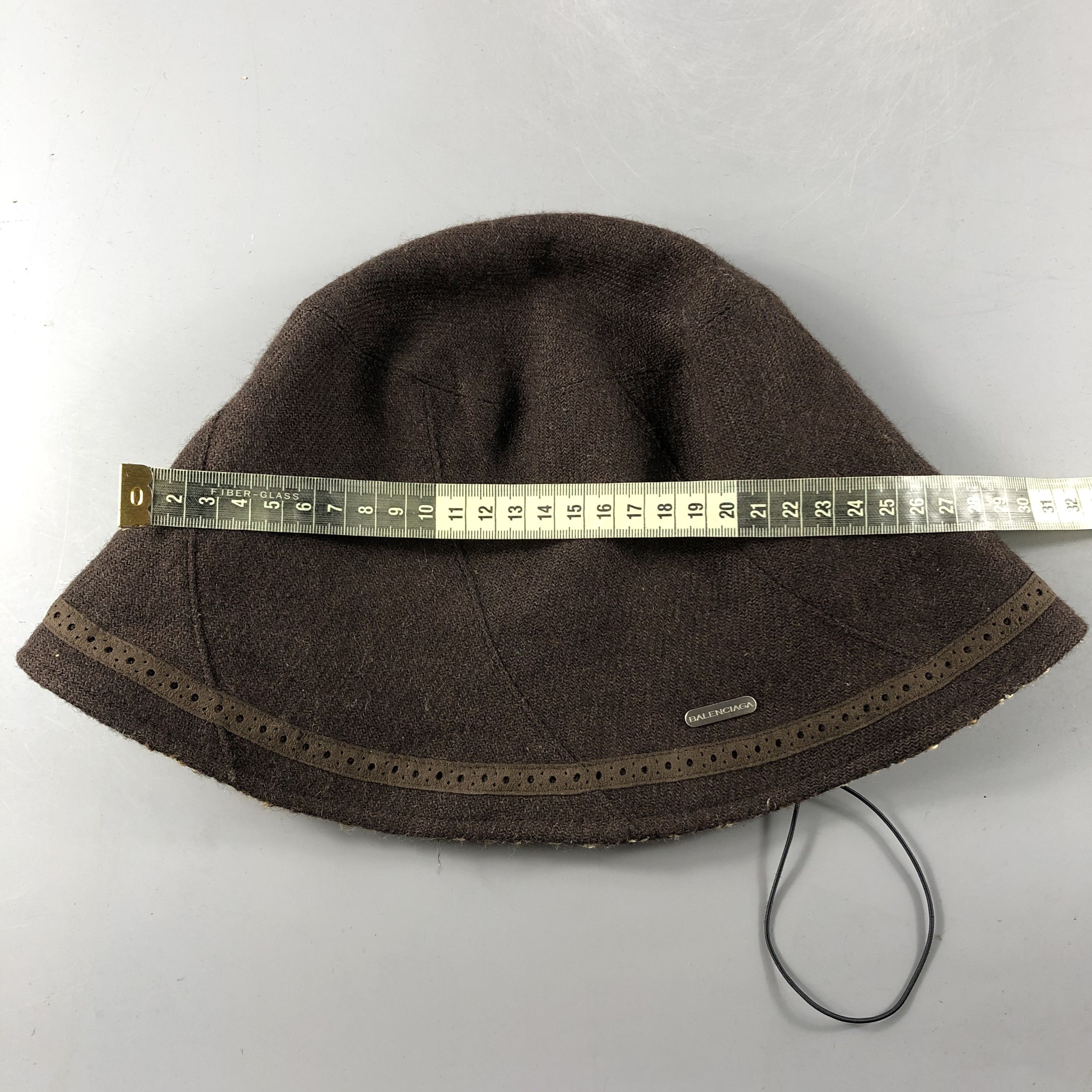 Balenciaga × Vintage Womens Balenciaga Brown Hats -D692 Size ONE SIZE - 5 Thumbnail