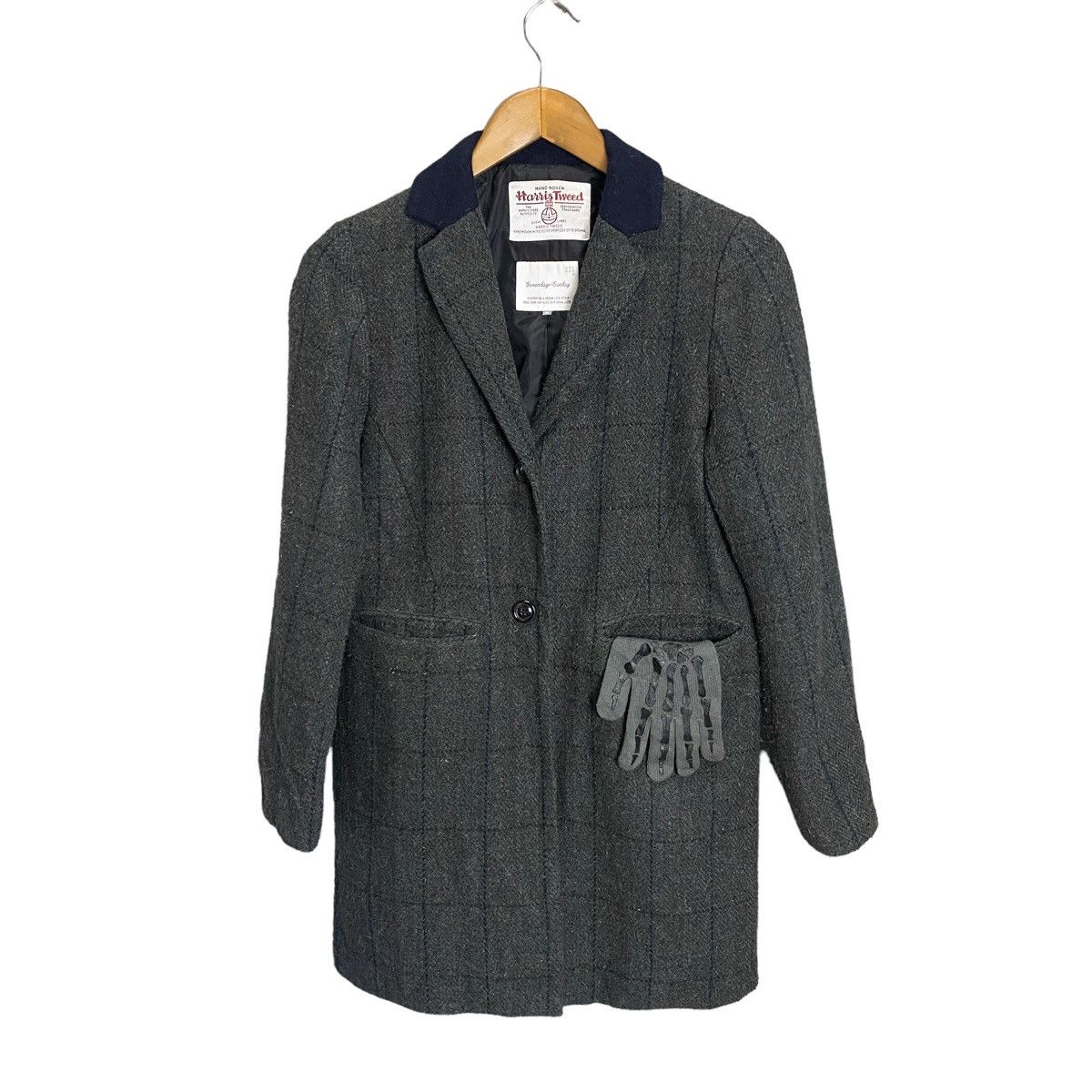 Harris Tweed Harris Tweed C Sevenday Sinday tartan wool long jacket Size M / US 6-8 / IT 42-44 - 1 Thumbnail