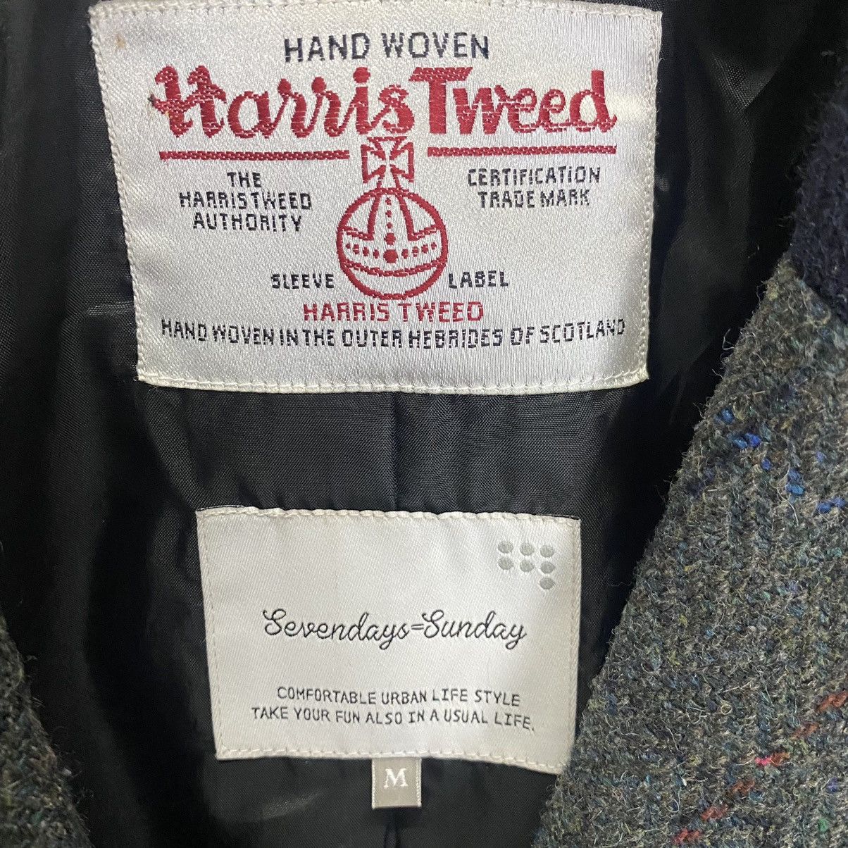 Harris Tweed Harris Tweed C Sevenday Sinday tartan wool long jacket Size M / US 6-8 / IT 42-44 - 13 Thumbnail