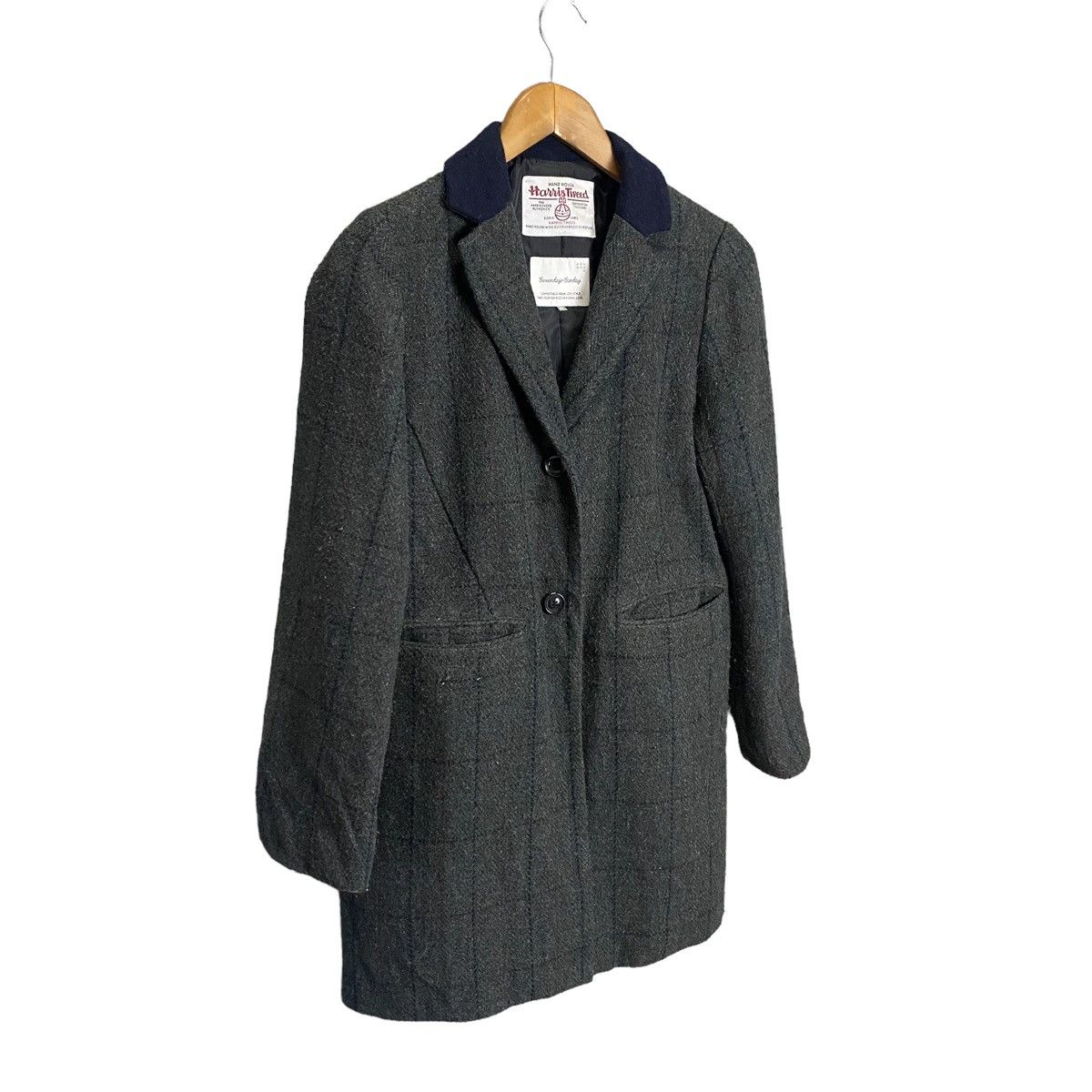 Harris Tweed Harris Tweed C Sevenday Sinday tartan wool long jacket Size M / US 6-8 / IT 42-44 - 5 Thumbnail