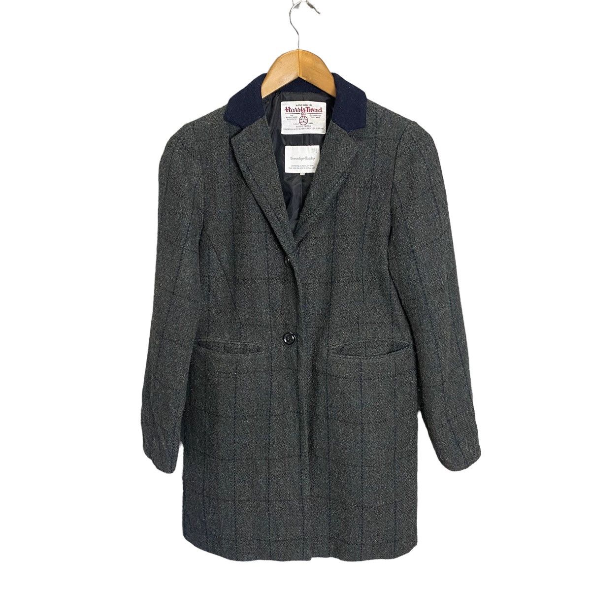 Harris Tweed Harris Tweed C Sevenday Sinday tartan wool long jacket Size M / US 6-8 / IT 42-44 - 2 Thumbnail