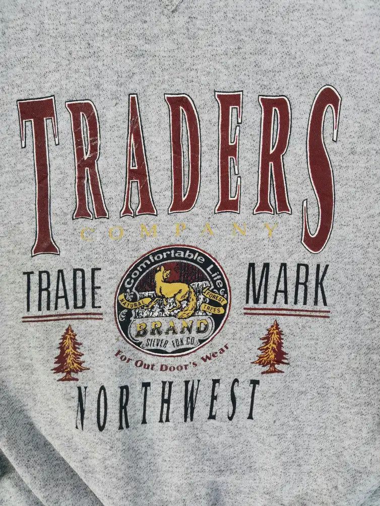 Japanese Brand Traders Company Trade Mark big logo Sweatshirt Size US M / EU 48-50 / 2 - 3 Thumbnail