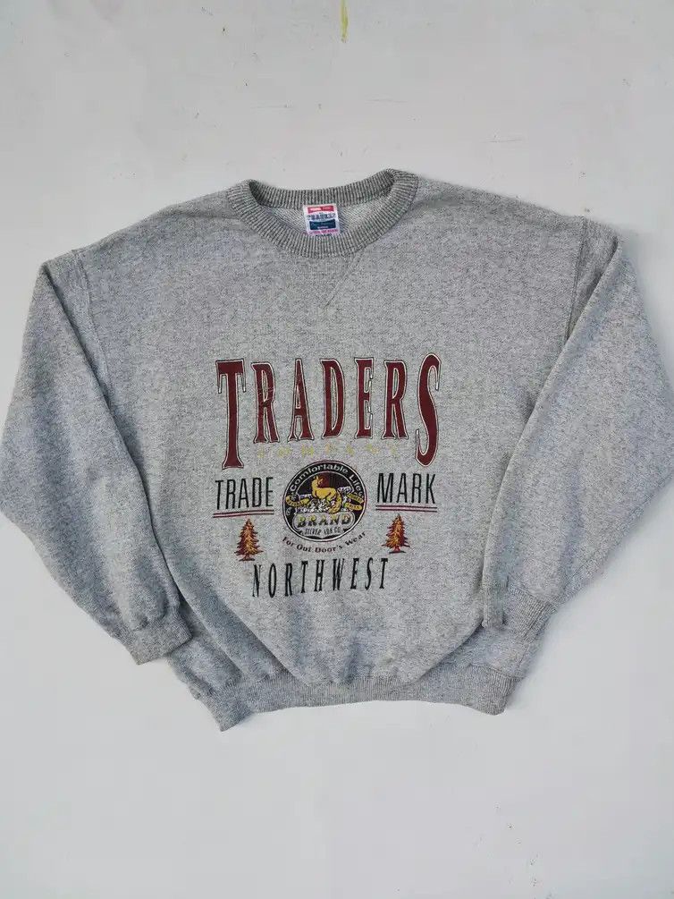 Japanese Brand Traders Company Trade Mark big logo Sweatshirt Size US M / EU 48-50 / 2 - 1 Thumbnail