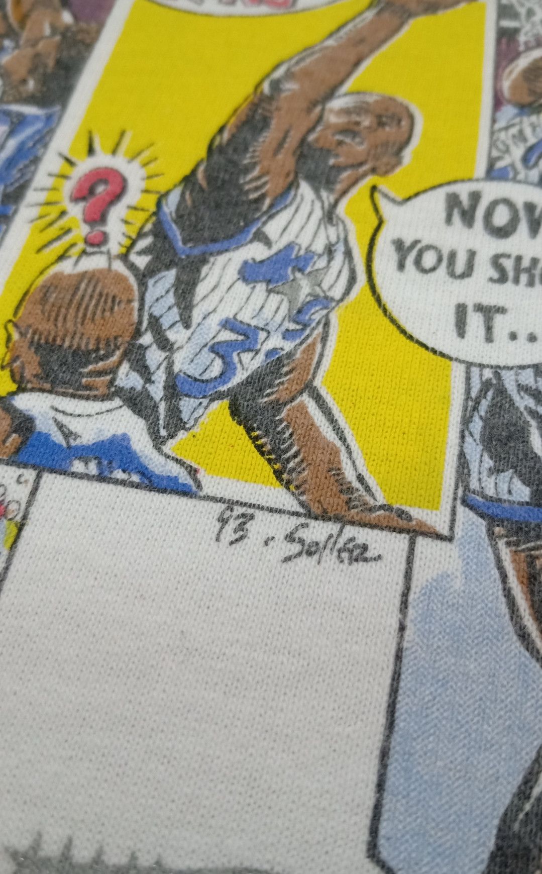 NBA × Salem Sportswear × Vintage Vintage 90s Shaquille O'Neal "Unreal" Orlando Magic T-shirt Size US XS / EU 42 / 0 - 11 Thumbnail
