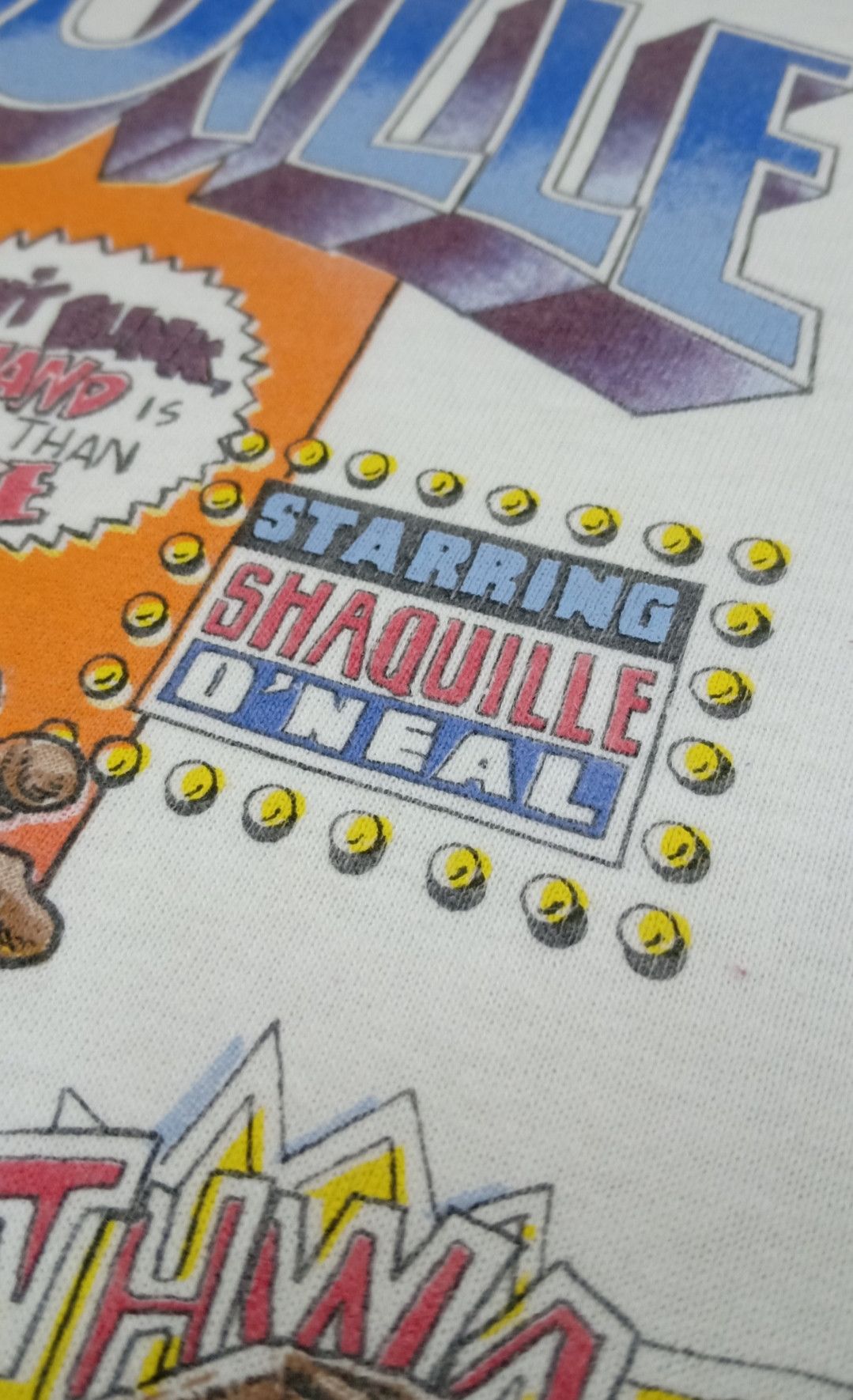 NBA × Salem Sportswear × Vintage Vintage 90s Shaquille O'Neal "Unreal" Orlando Magic T-shirt Size US XS / EU 42 / 0 - 7 Thumbnail