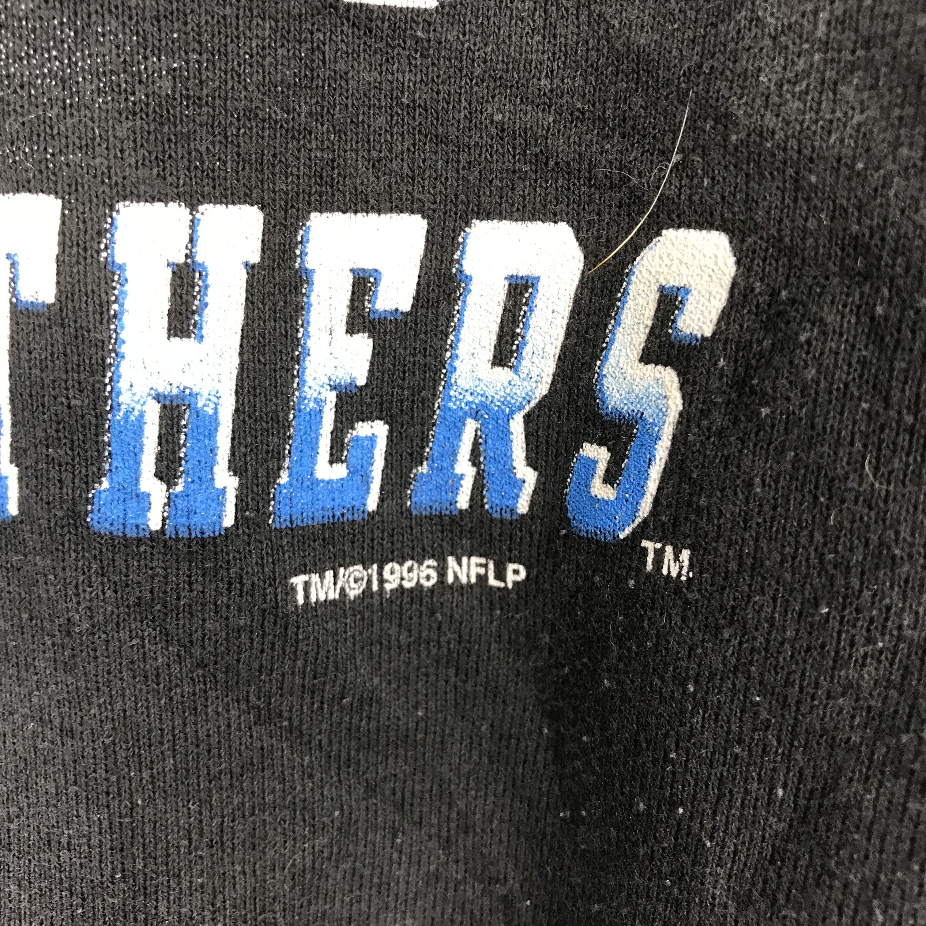 NFL Vintage 90's Carolina Panthers Sportswear NFL Big Logo Size US XXL / EU 58 / 5 - 6 Thumbnail