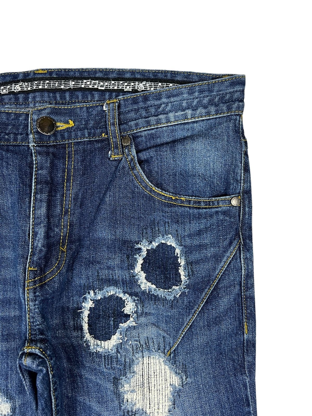 Number (N)ine Number (N)ine x Nano Universe Distress Denim Size US 32 / EU 48 - 5 Thumbnail