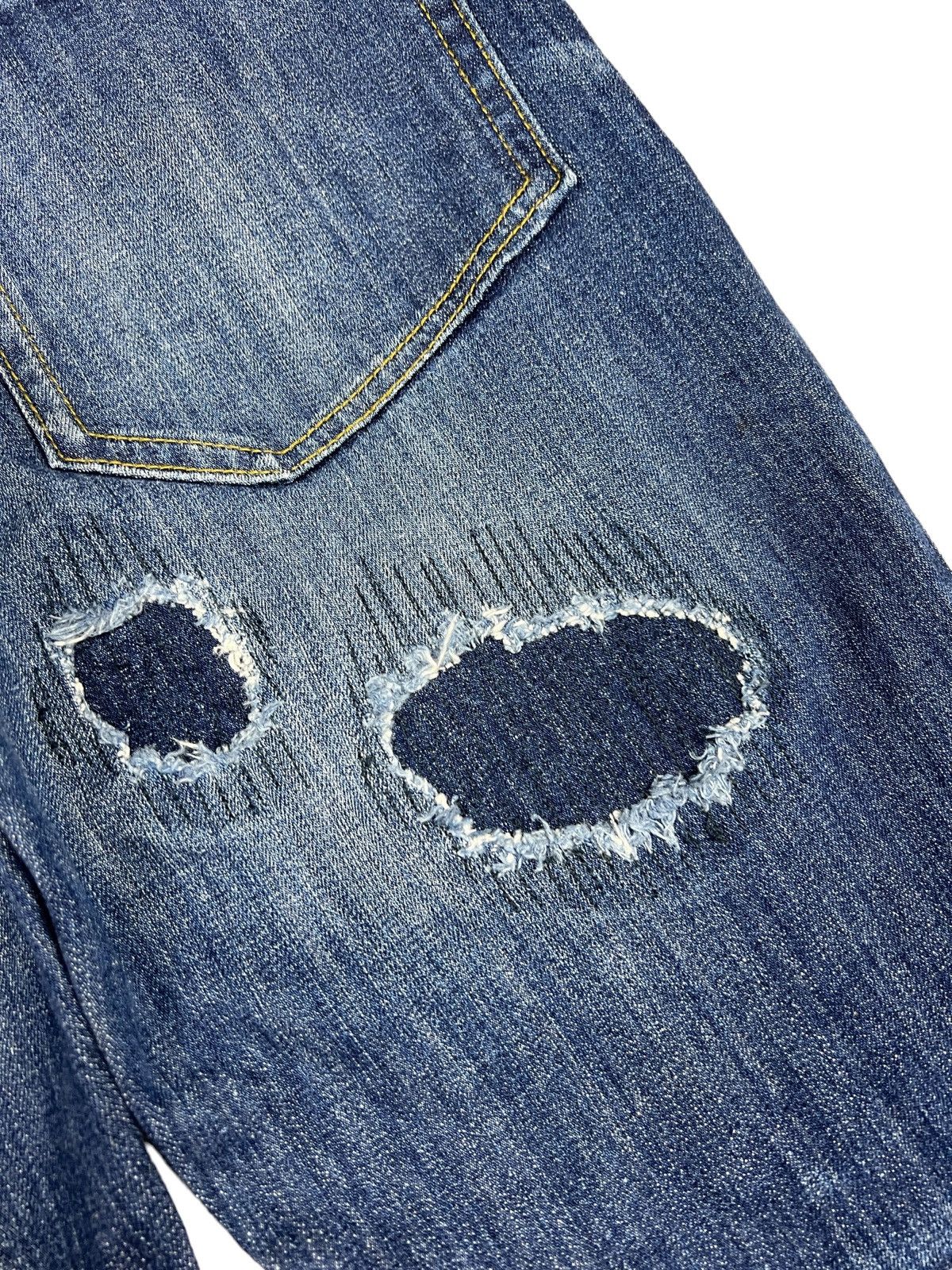 Number (N)ine Number (N)ine x Nano Universe Distress Denim Size US 32 / EU 48 - 9 Thumbnail