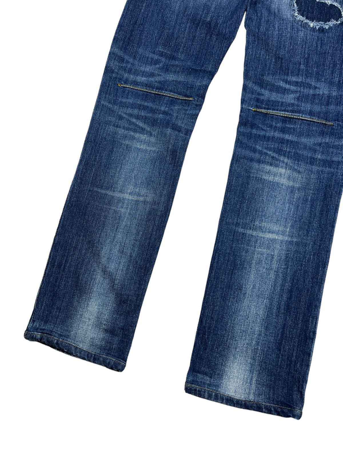 Number (N)ine Number (N)ine x Nano Universe Distress Denim Size US 32 / EU 48 - 6 Thumbnail