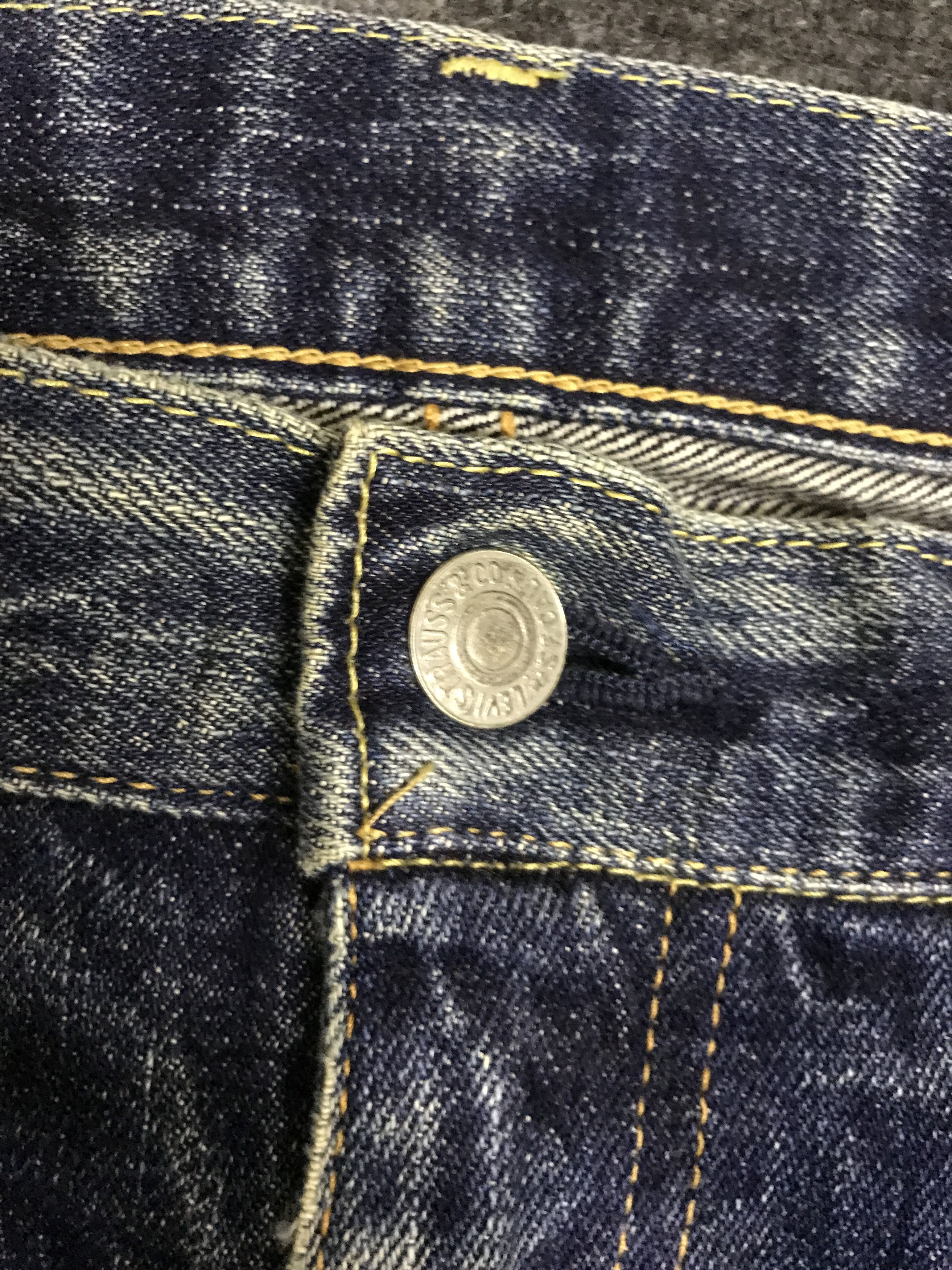 Levi's Vintage Clothing × Vintage VLEV113-RedLine Big E LEVIS 502 Distressed Jeans Size US 31 - 7 Thumbnail