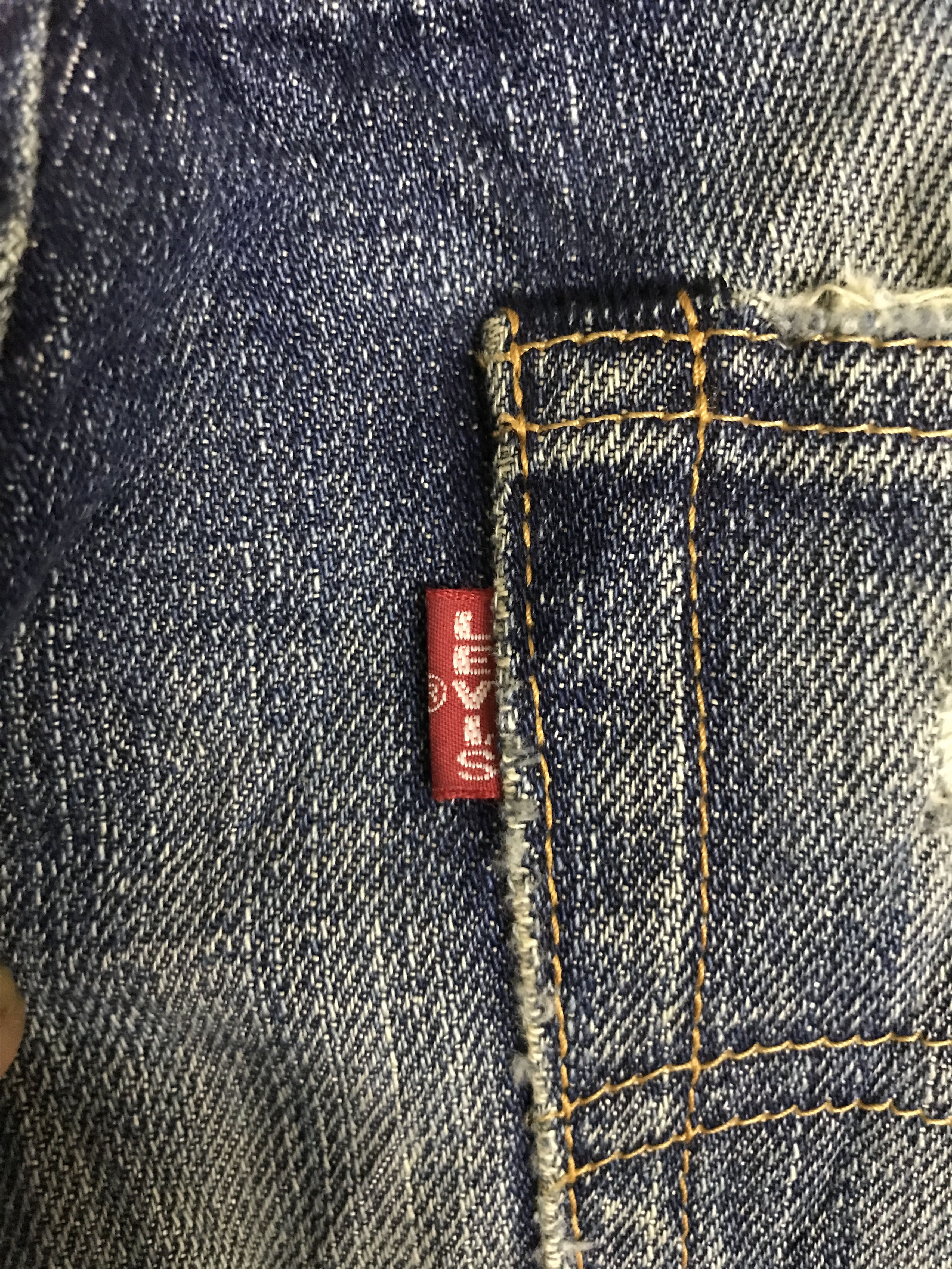 Levi's Vintage Clothing × Vintage VLEV113-RedLine Big E LEVIS 502 Distressed Jeans Size US 31 - 17 Thumbnail
