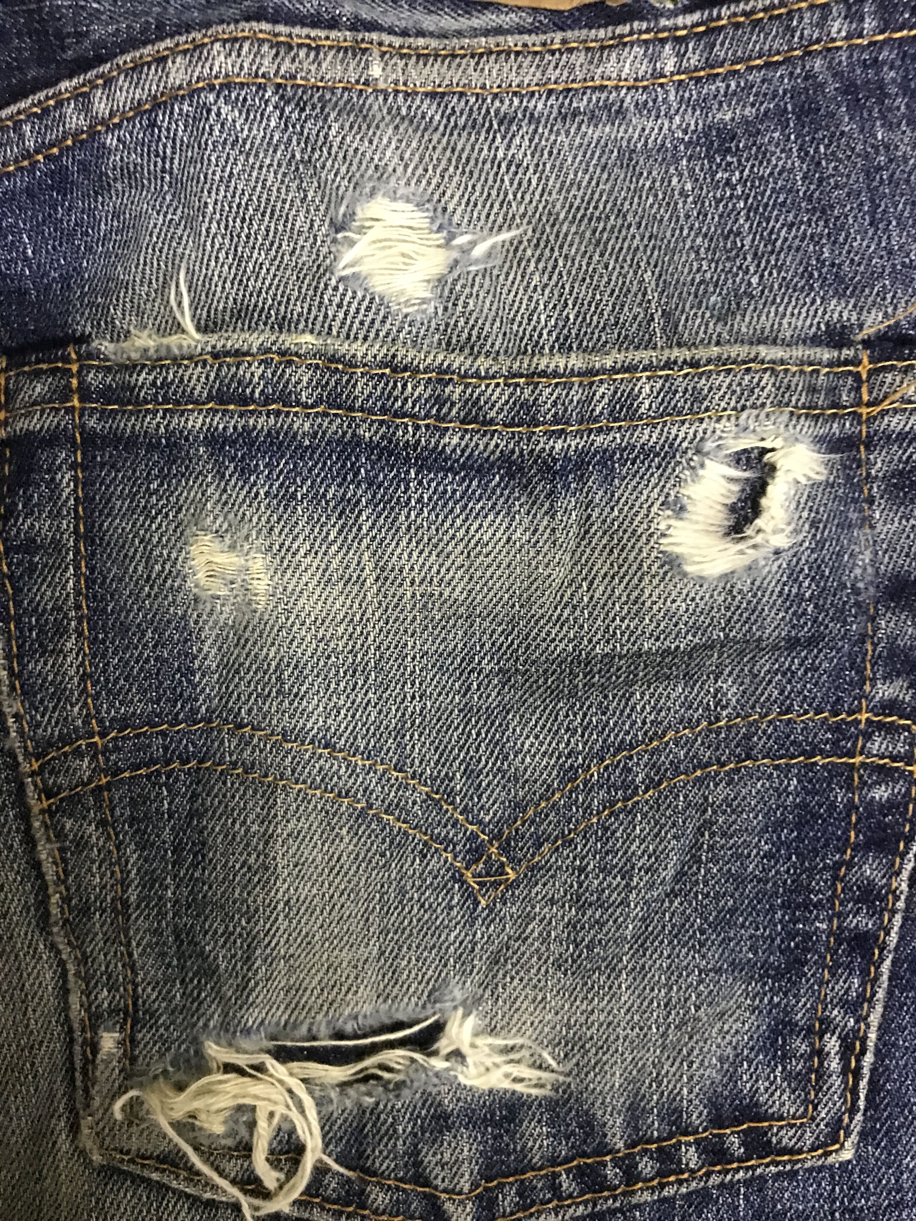Levi's Vintage Clothing × Vintage VLEV113-RedLine Big E LEVIS 502 Distressed Jeans Size US 31 - 18 Thumbnail
