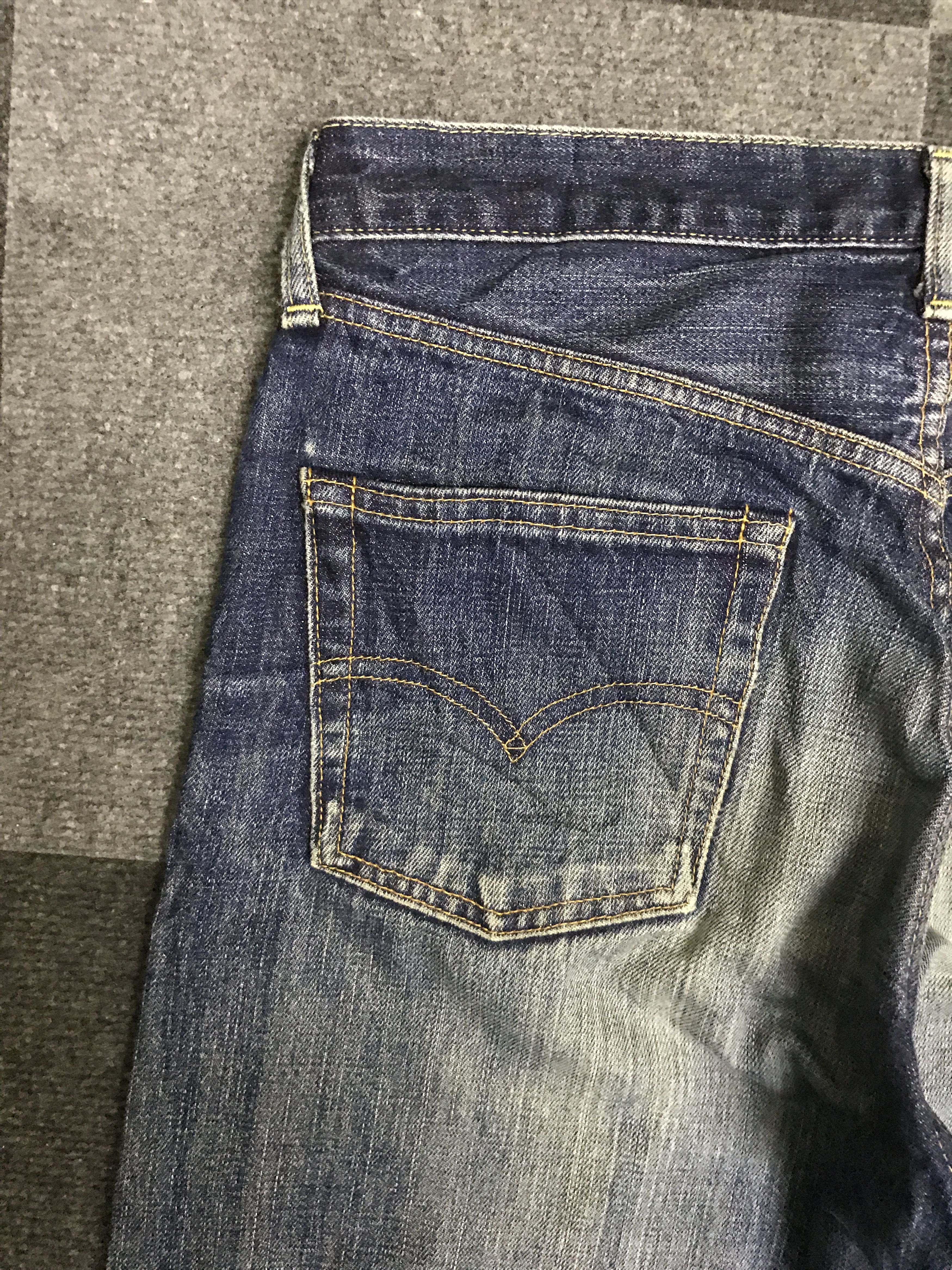 Levi's Vintage Clothing × Vintage VLEV113-RedLine Big E LEVIS 502 Distressed Jeans Size US 31 - 14 Thumbnail
