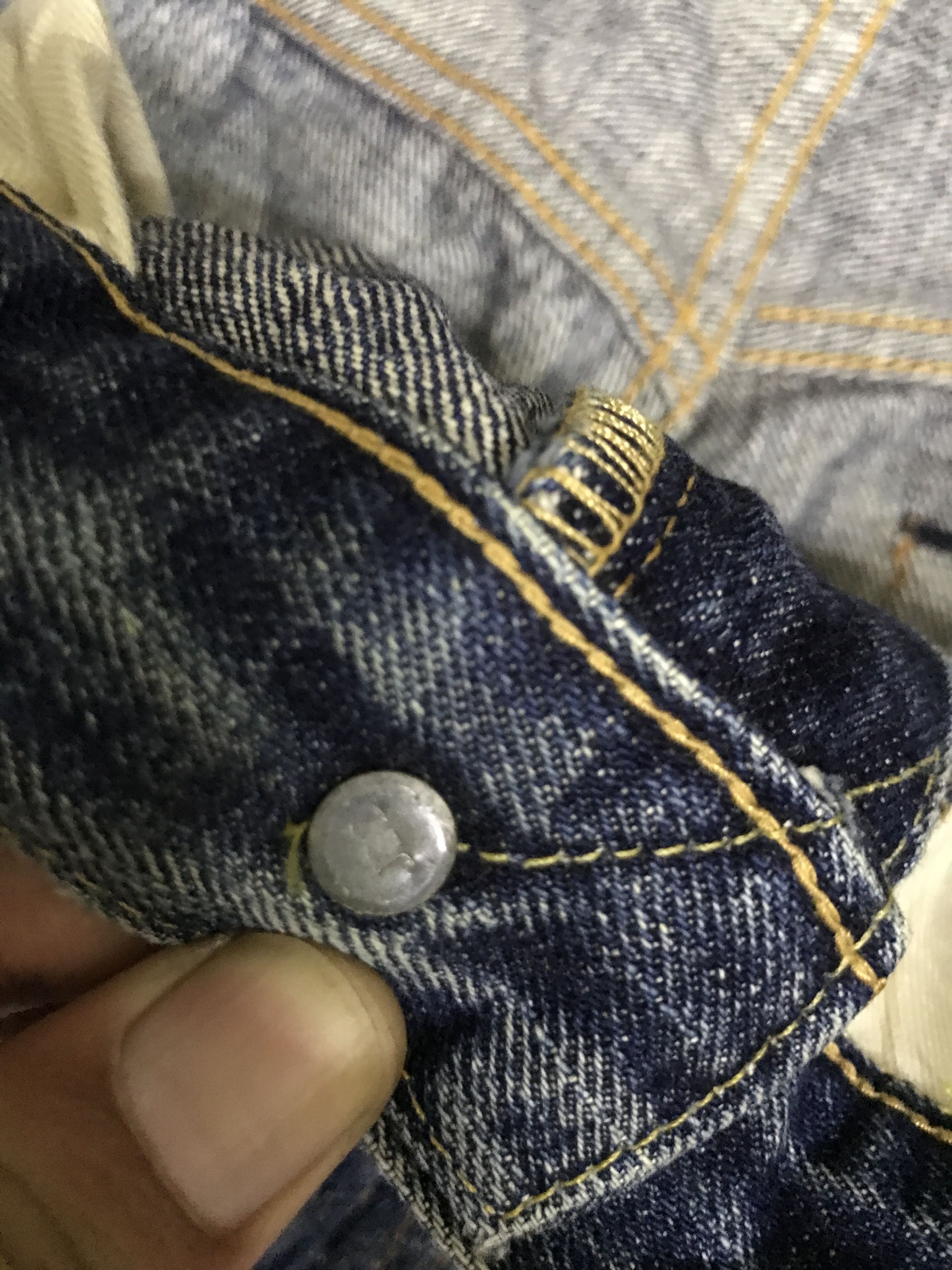 Levi's Vintage Clothing × Vintage VLEV113-RedLine Big E LEVIS 502 Distressed Jeans Size US 31 - 8 Thumbnail