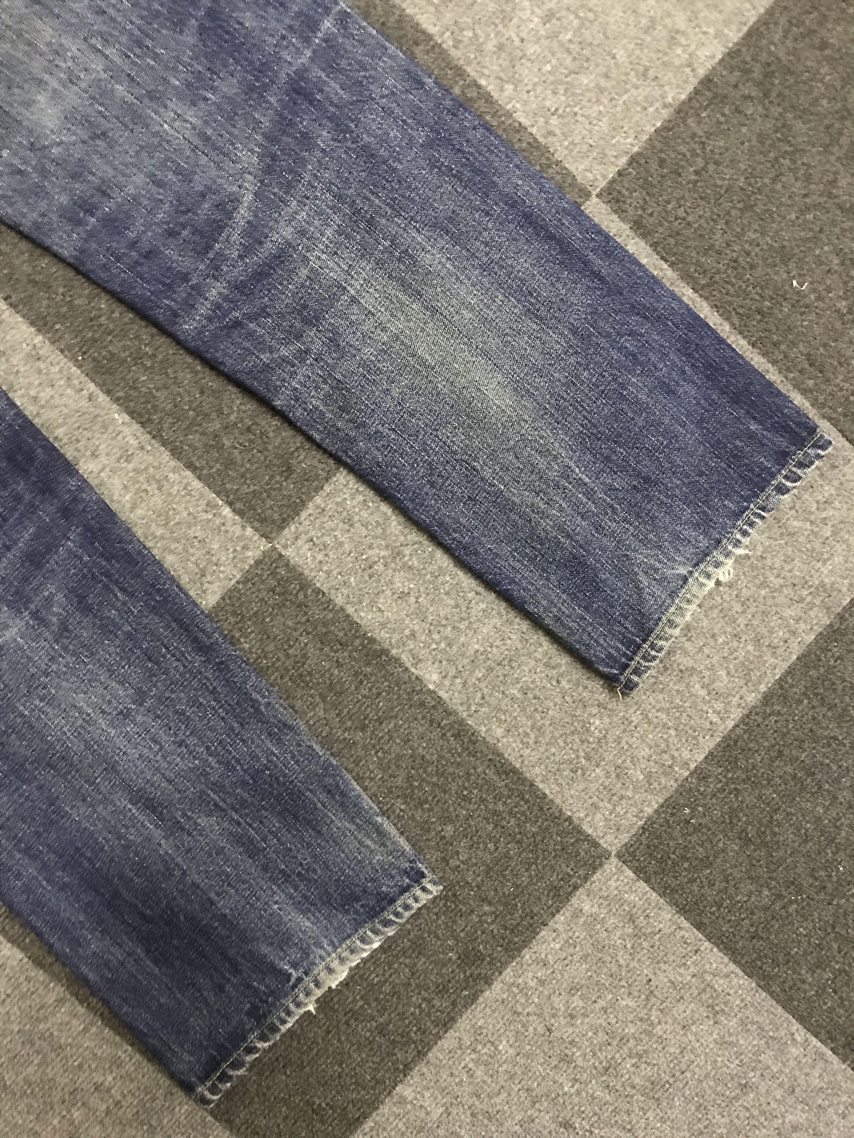 Levi's Vintage Clothing × Vintage VLEV113-RedLine Big E LEVIS 502 Distressed Jeans Size US 31 - 12 Thumbnail