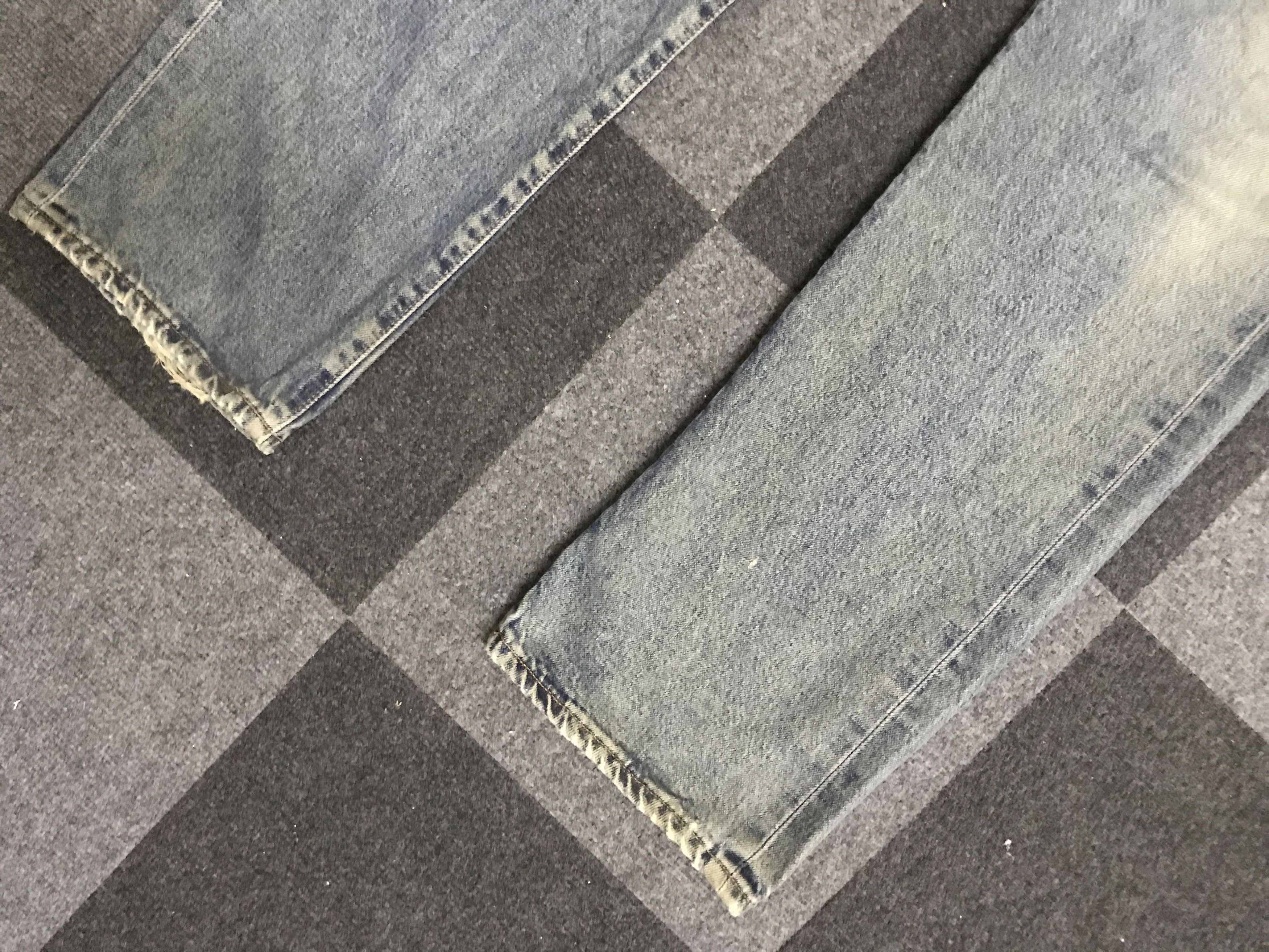 Levi's VLEV114-RedLine Selvedge Big E LEVIS 551ZXX Distressed Jeans Size US 29 - 4 Thumbnail