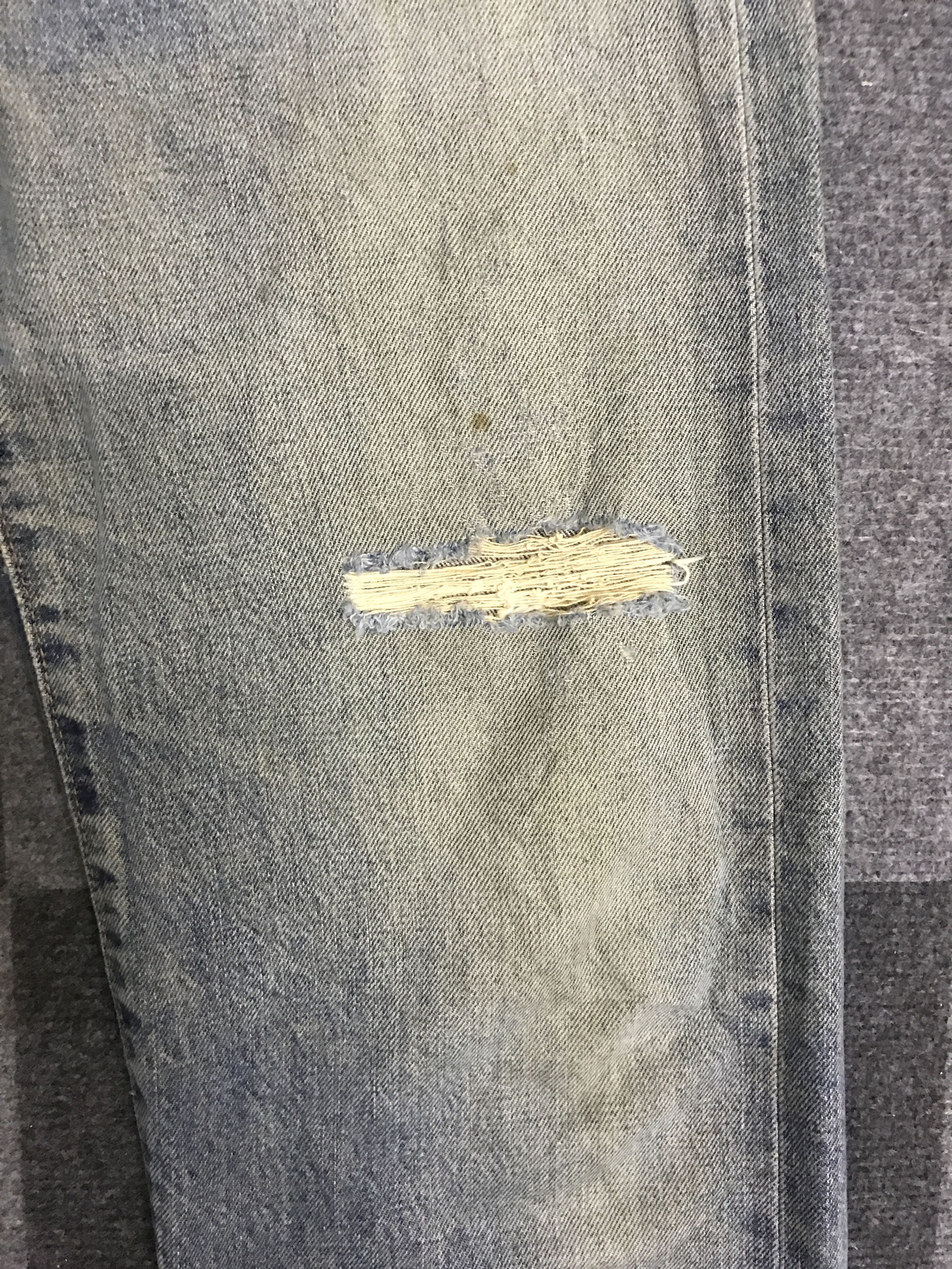 Levi's VLEV114-RedLine Selvedge Big E LEVIS 551ZXX Distressed Jeans Size US 29 - 5 Thumbnail
