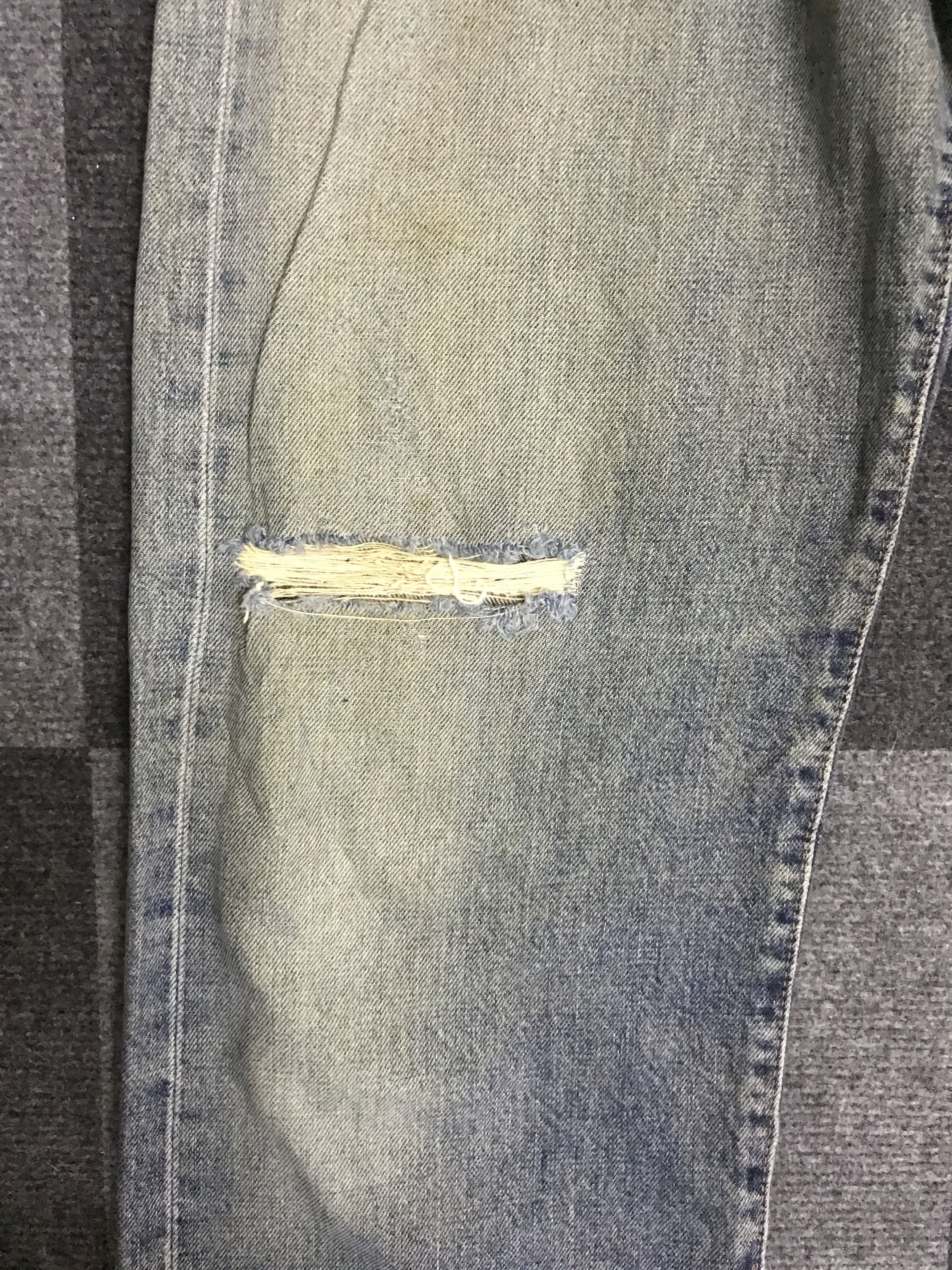 Levi's VLEV114-RedLine Selvedge Big E LEVIS 551ZXX Distressed Jeans Size US 29 - 6 Thumbnail