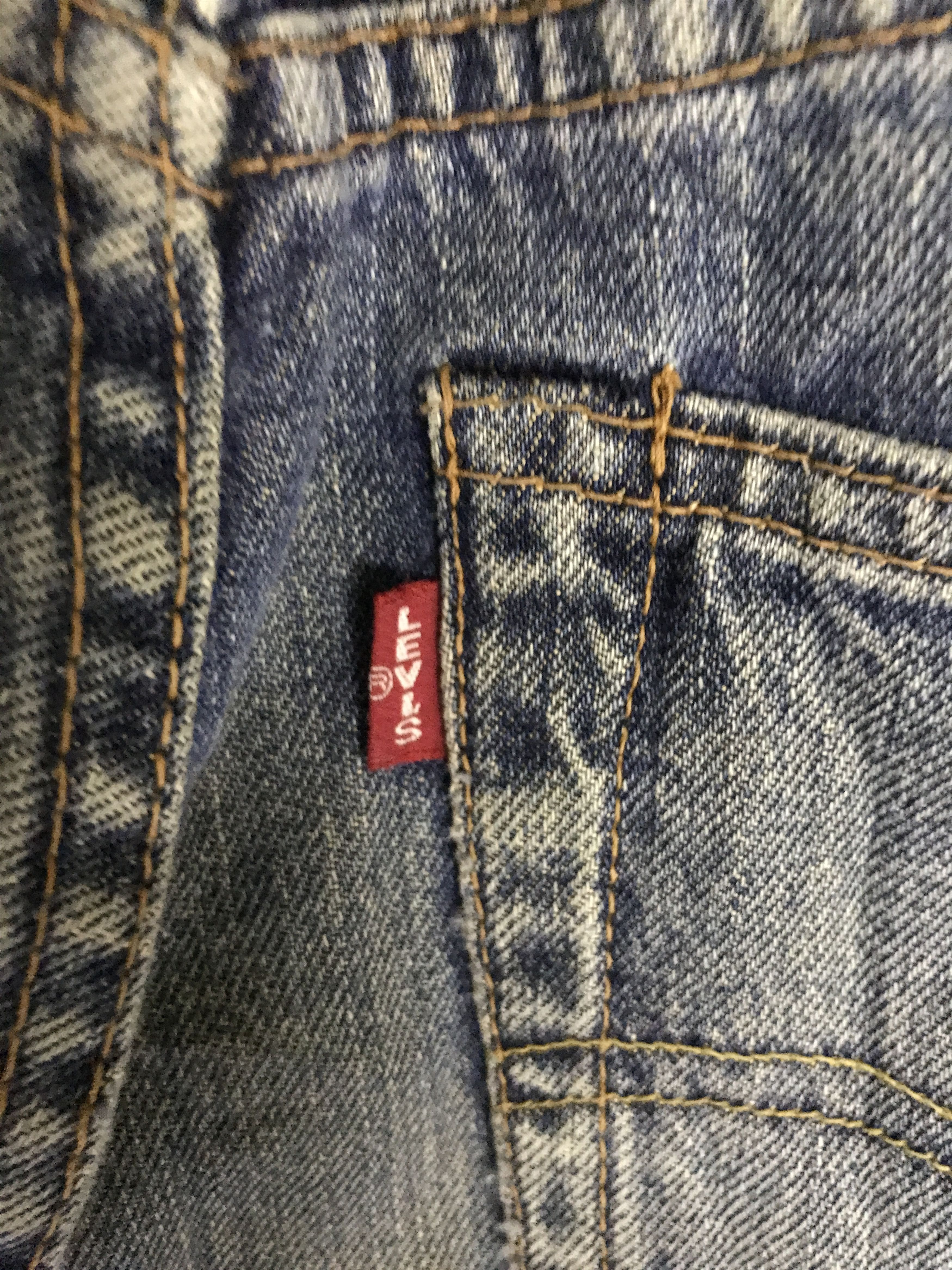 Levi's VLEV114-RedLine Selvedge Big E LEVIS 551ZXX Distressed Jeans Size US 29 - 18 Thumbnail