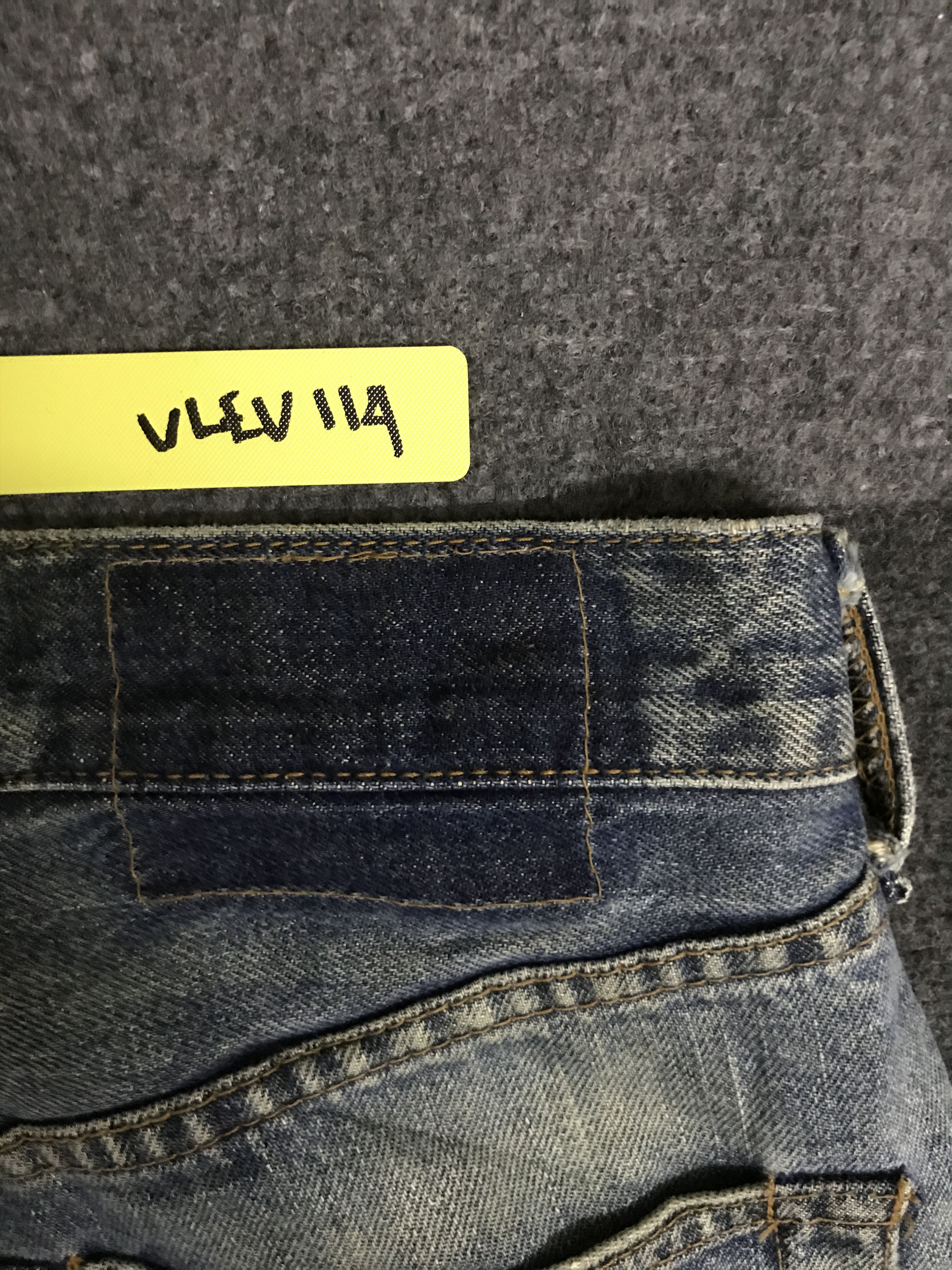 Levi's VLEV114-RedLine Selvedge Big E LEVIS 551ZXX Distressed Jeans Size US 29 - 17 Thumbnail