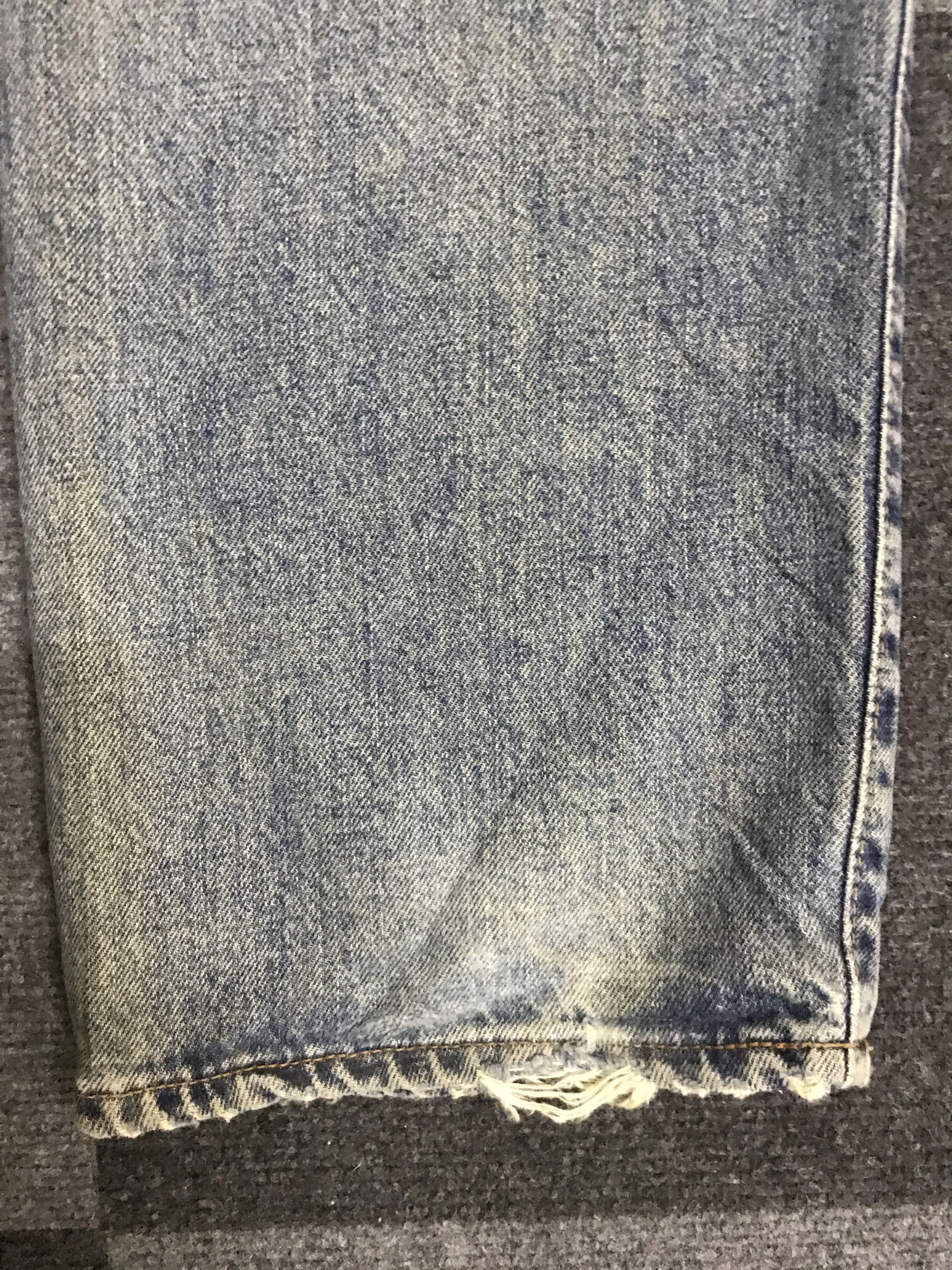 Levi's VLEV114-RedLine Selvedge Big E LEVIS 551ZXX Distressed Jeans Size US 29 - 15 Thumbnail