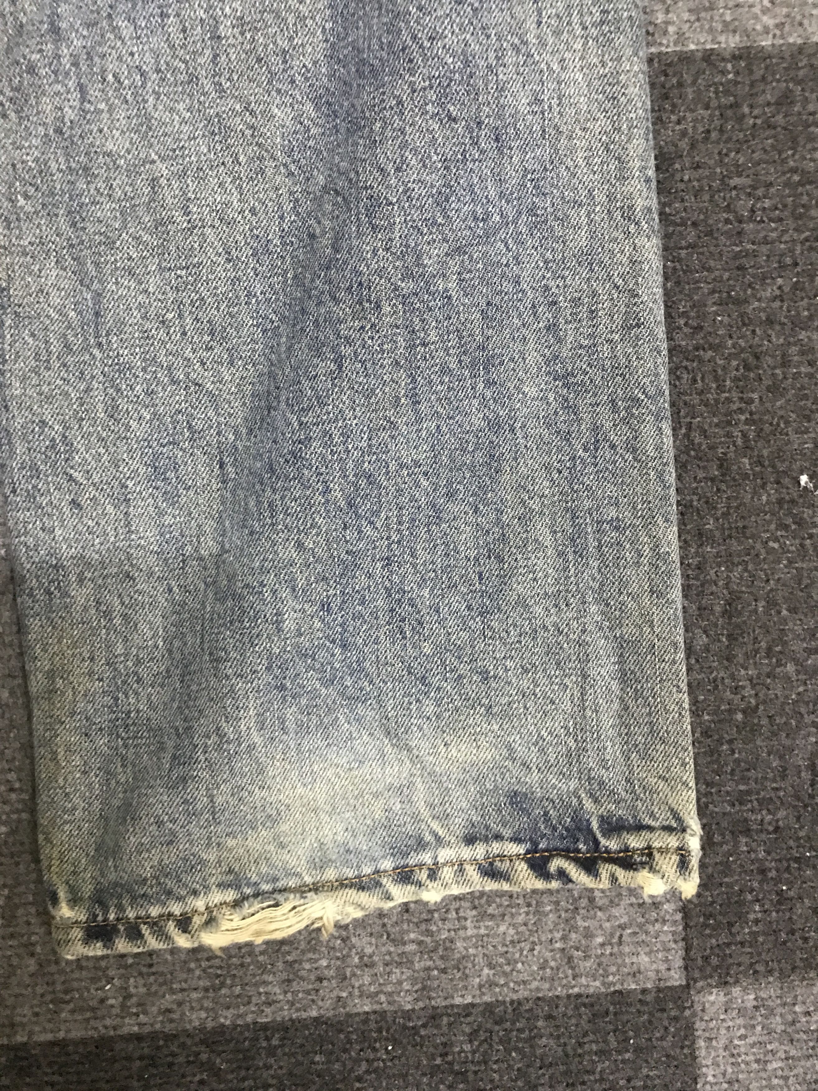 Levi's VLEV114-RedLine Selvedge Big E LEVIS 551ZXX Distressed Jeans Size US 29 - 16 Thumbnail