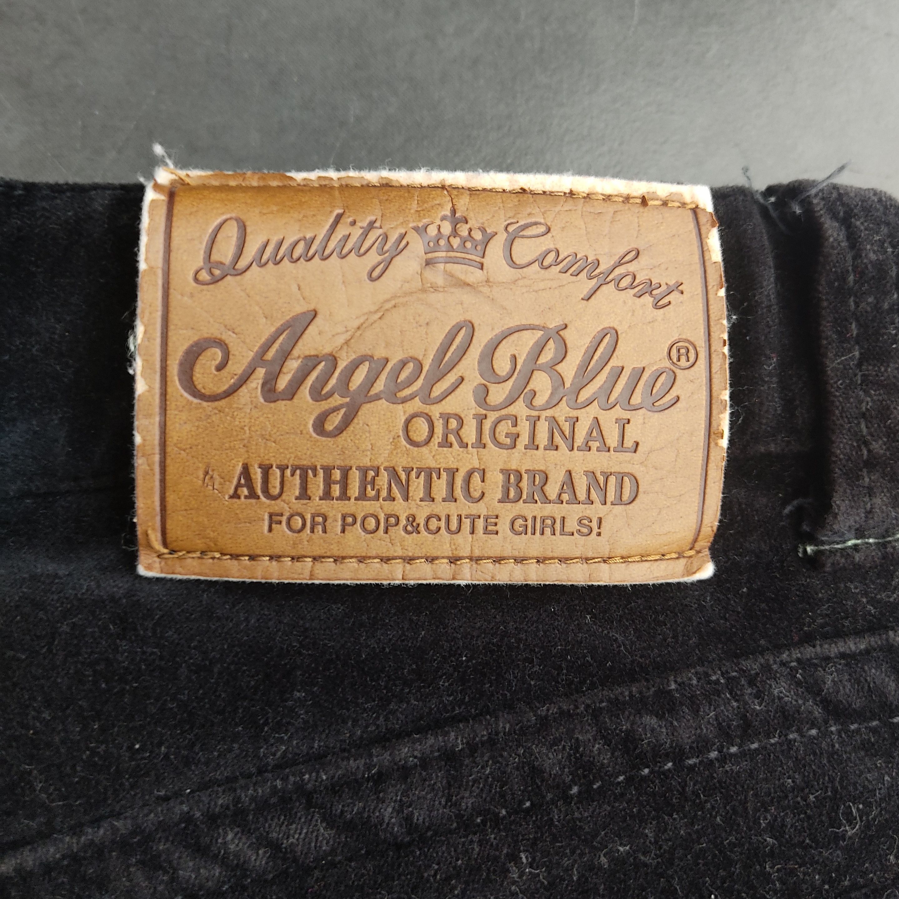 Hysteric Glamour Vintage 90s Angel Blue Velvet Flare Jeans Size 28" / US 6 / IT 42 - 8 Thumbnail