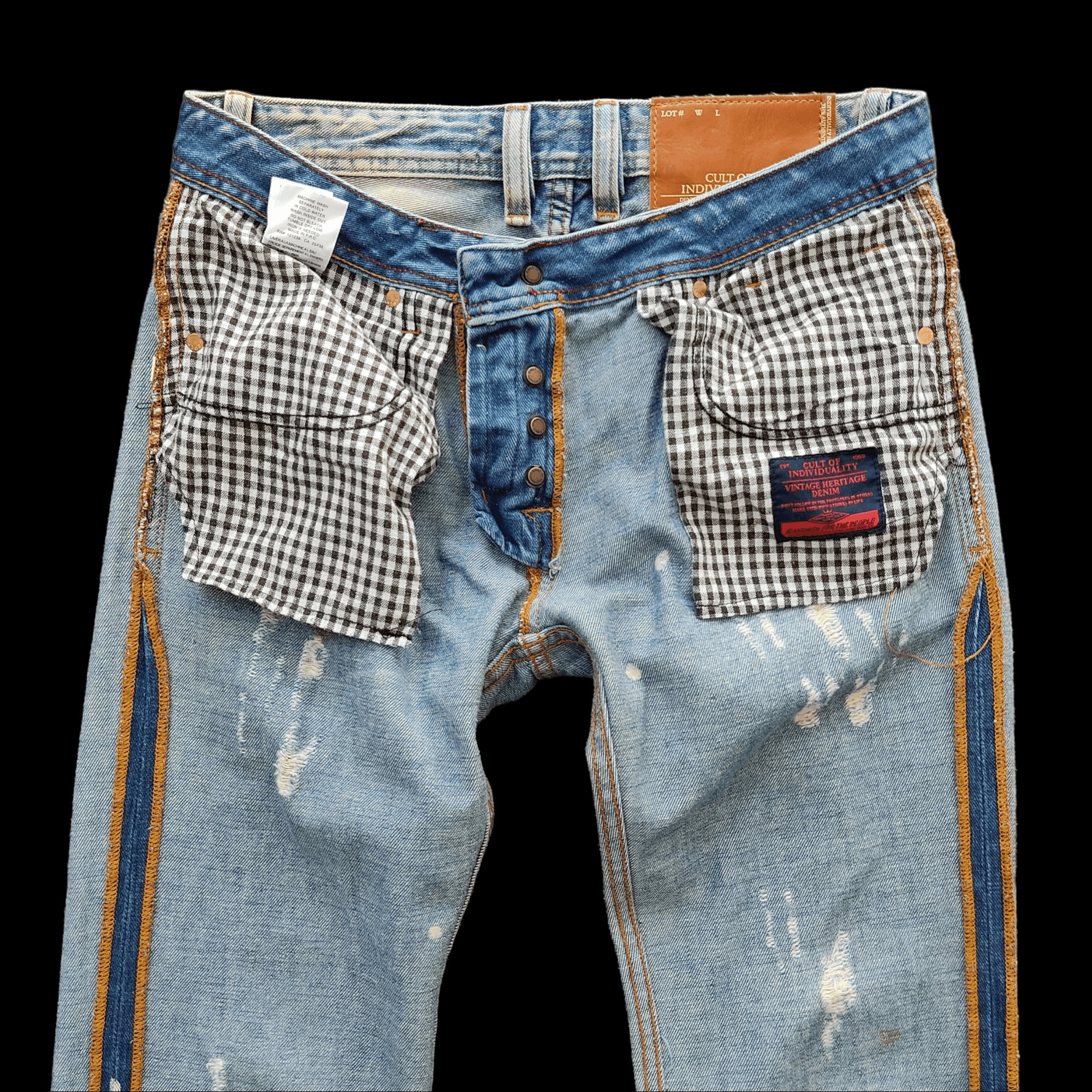 Cult Of Individuality Cult Of Individuality Hagen Relaxed Distressed Jeans Size US 31 - 14 Thumbnail