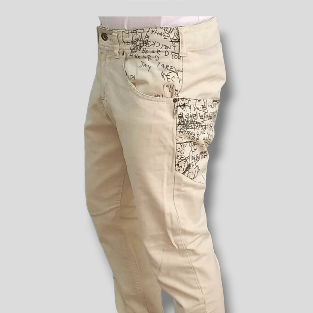Art Comes First GUELL MUSTARD Graffiti Pants Inspired By Andy Warhol Size US 32 / EU 48 - 16 Thumbnail