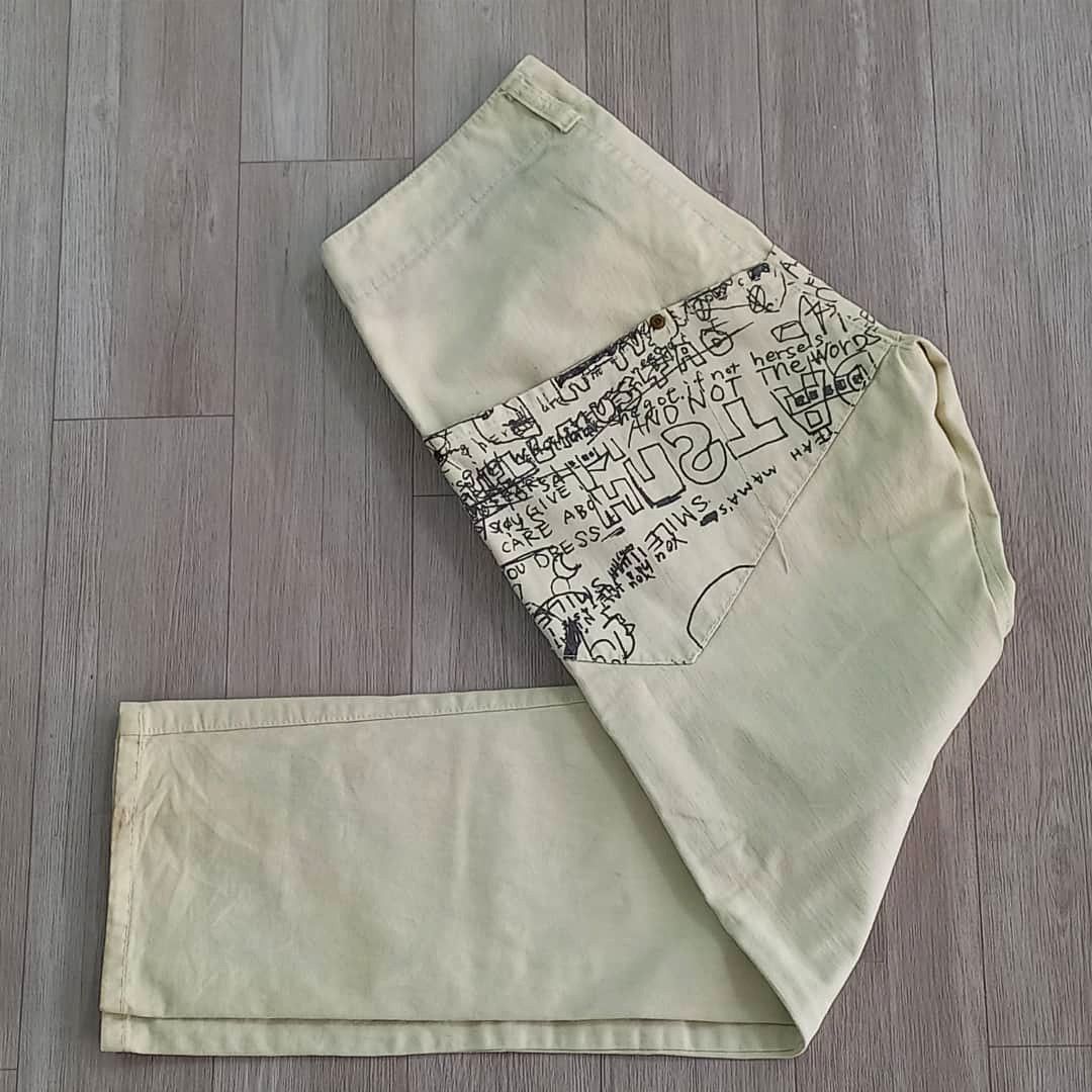 Art Comes First GUELL MUSTARD Graffiti Pants Inspired By Andy Warhol Size US 32 / EU 48 - 19 Thumbnail