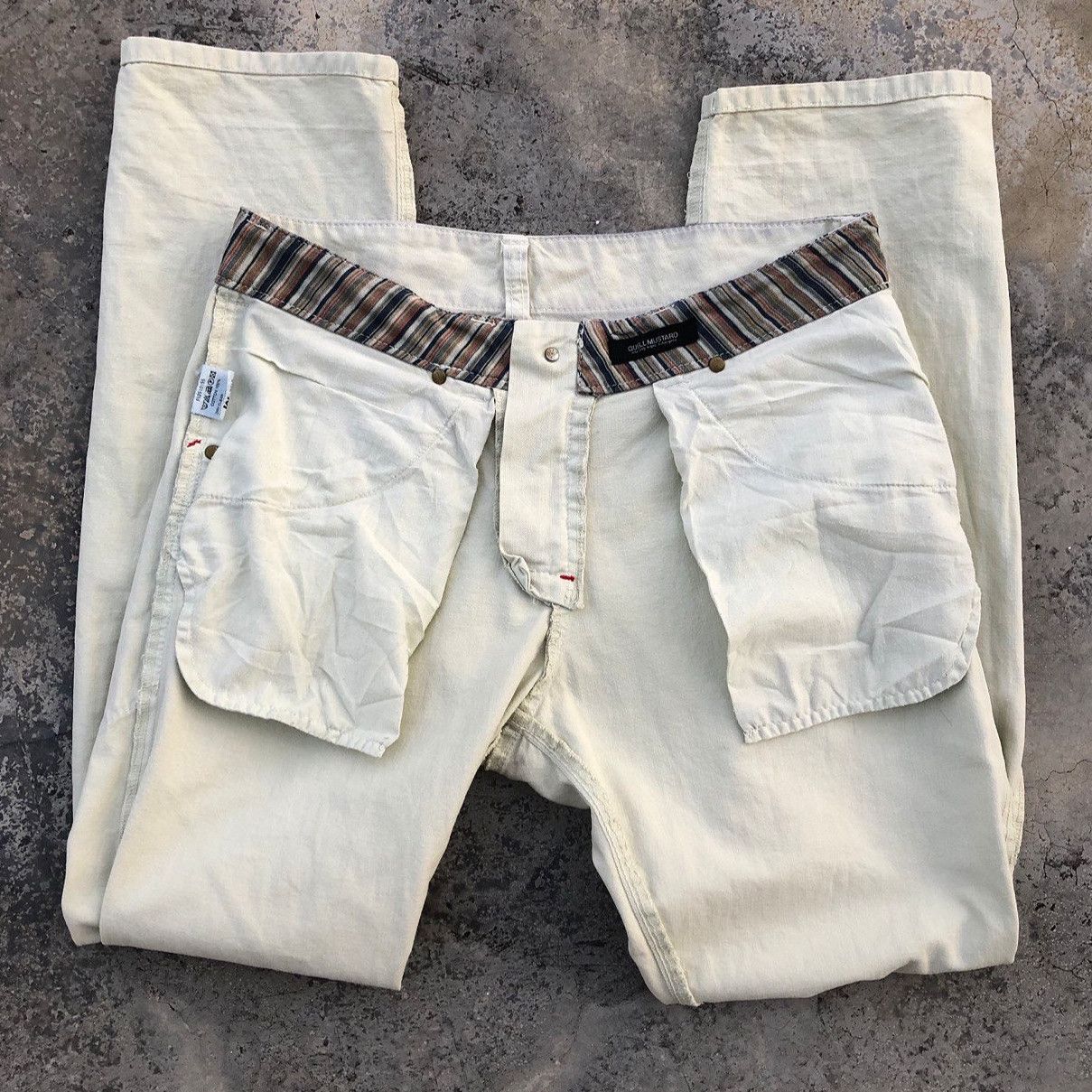 Art Comes First GUELL MUSTARD Graffiti Pants Inspired By Andy Warhol Size US 32 / EU 48 - 6 Thumbnail