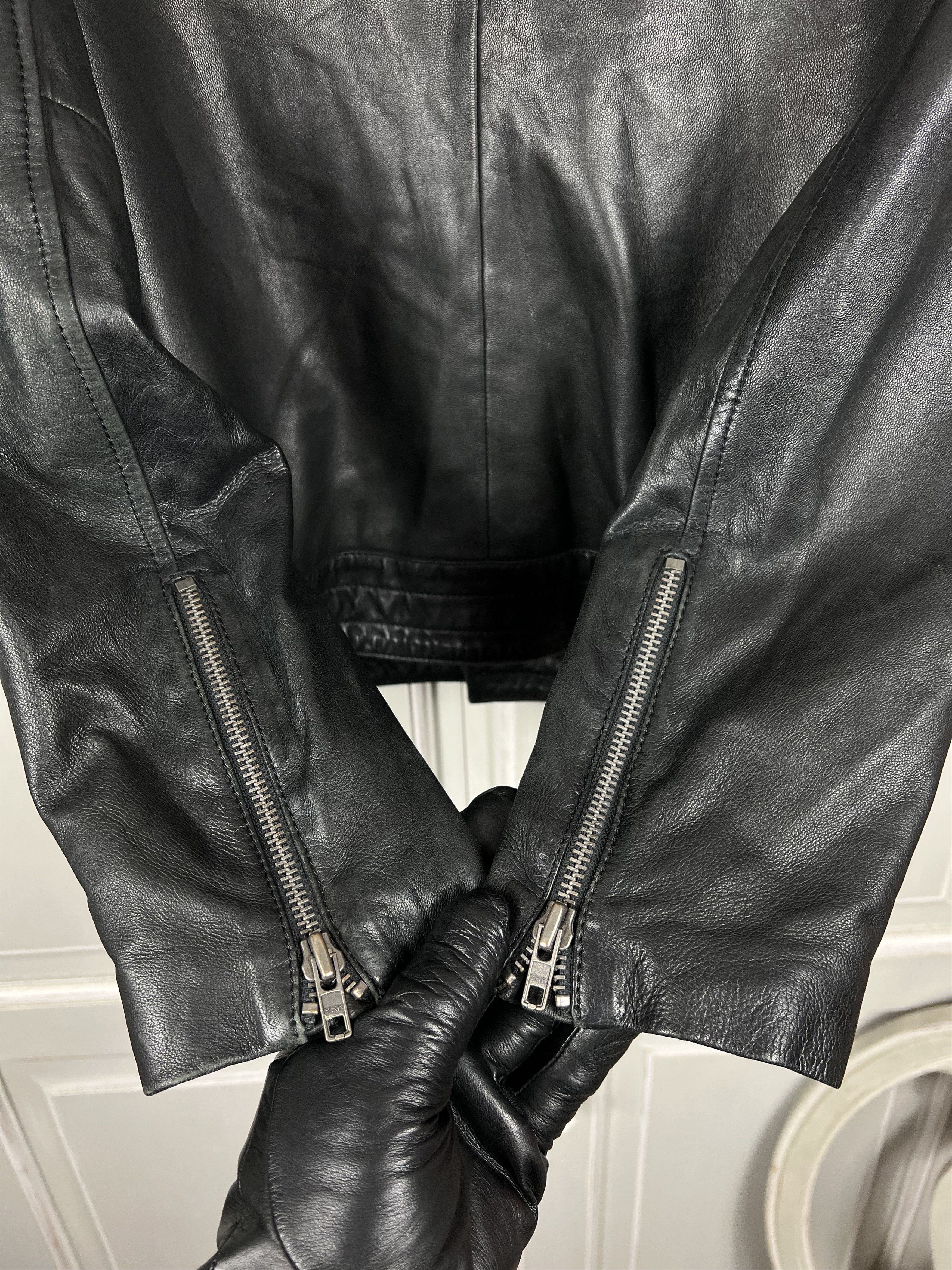 Won Hundred WON HUNDRED moto BIKER LEATHER JACKET Size US M / EU 48-50 / 2 - 5 Thumbnail