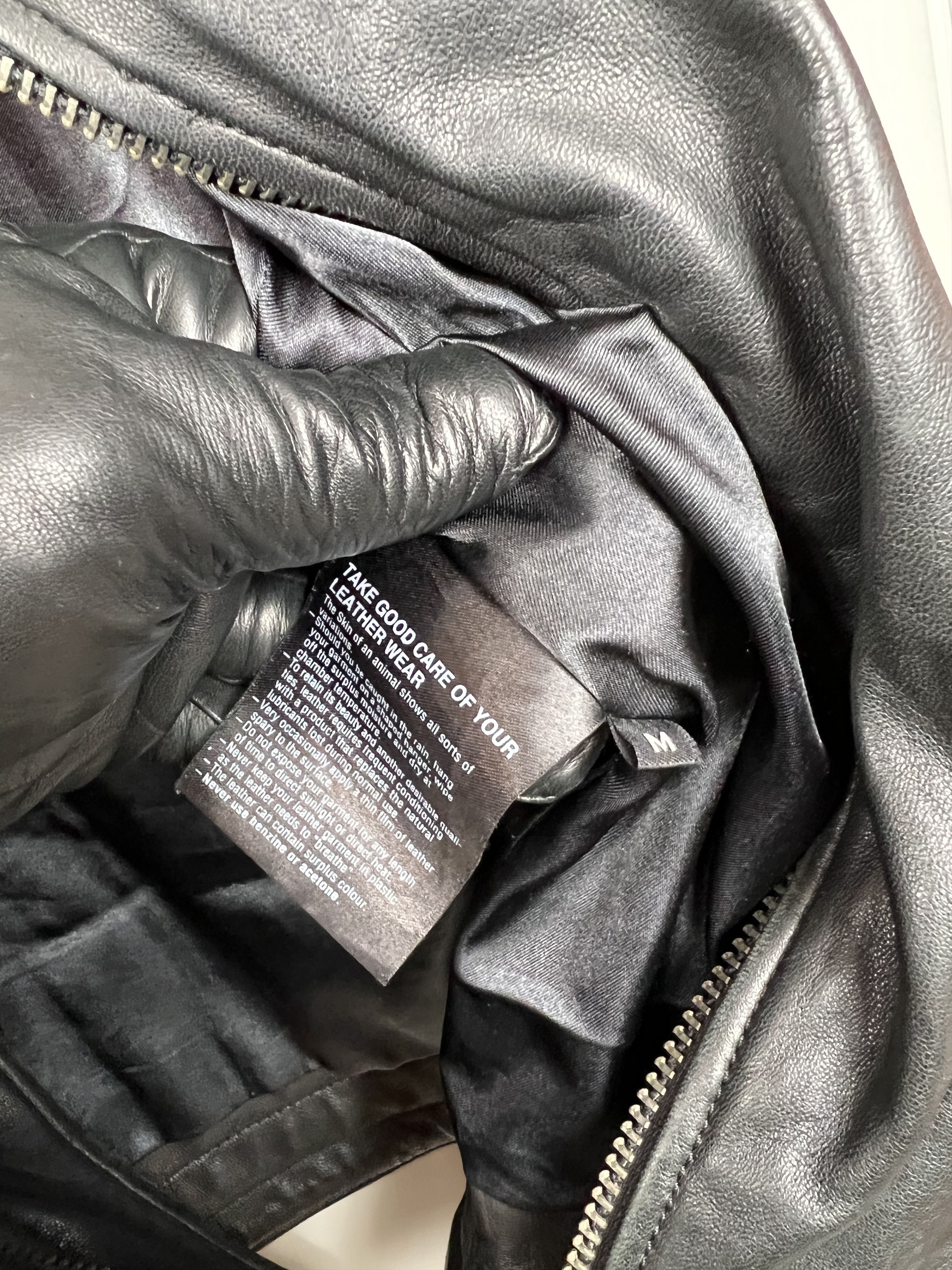 Won Hundred WON HUNDRED moto BIKER LEATHER JACKET Size US M / EU 48-50 / 2 - 6 Thumbnail