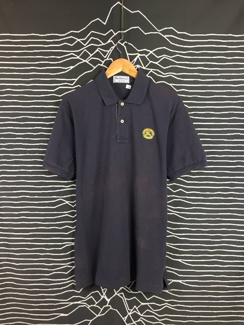 Burberry Vtg Burberrys of London Made In England Polo Tee Size US L / EU 52-54 / 3 - 1 Thumbnail