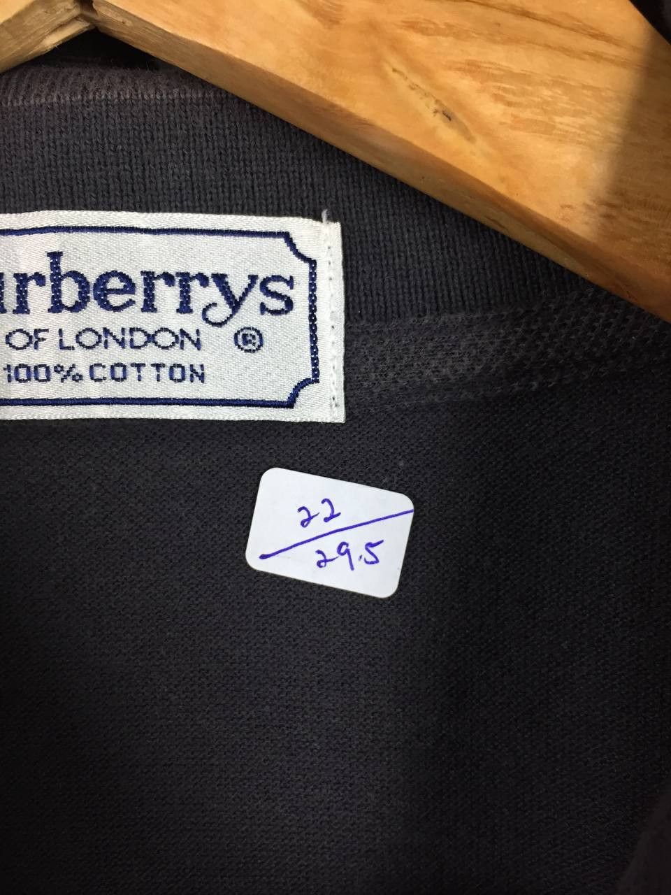 Burberry Vtg Burberrys of London Made In England Polo Tee Size US L / EU 52-54 / 3 - 11 Thumbnail