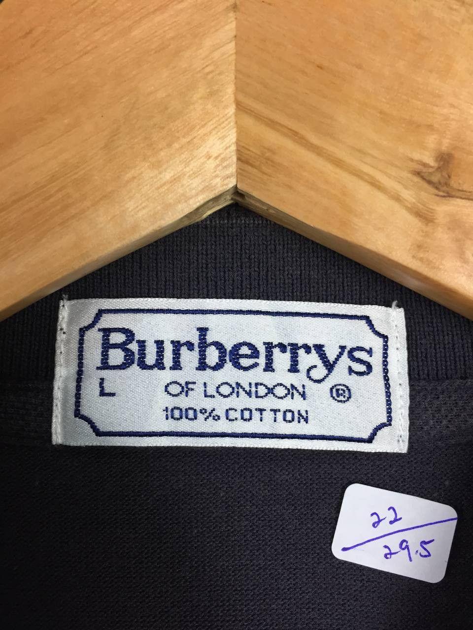 Burberry Vtg Burberrys of London Made In England Polo Tee Size US L / EU 52-54 / 3 - 8 Thumbnail