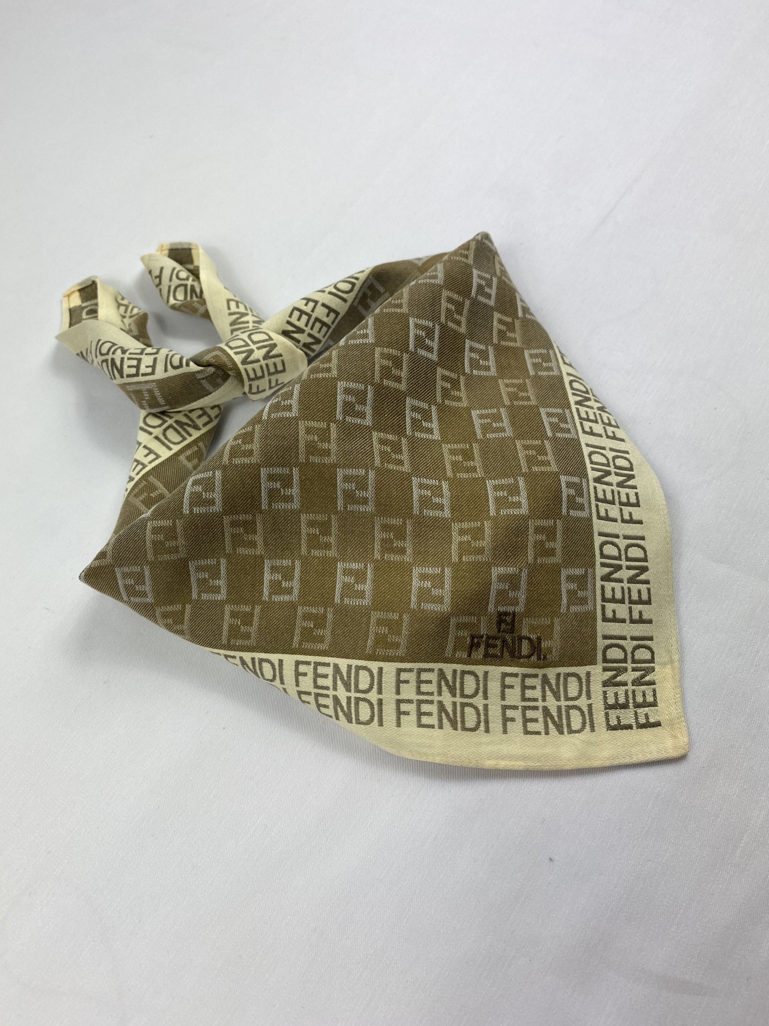 Vintage Fendi Monogram Bandana / Handkerchief / Neckerchief | Grailed