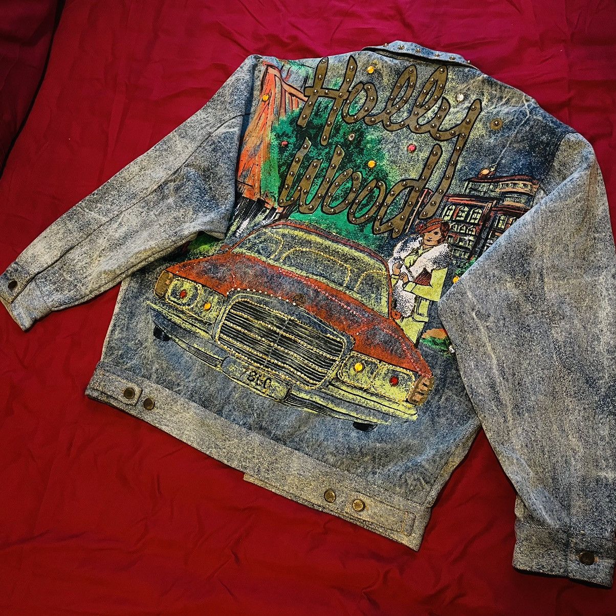 Vintage Vintage Simonia Handmade Sequins Denim Jacket Size US S / EU 44-46 / 1 - 4 Thumbnail